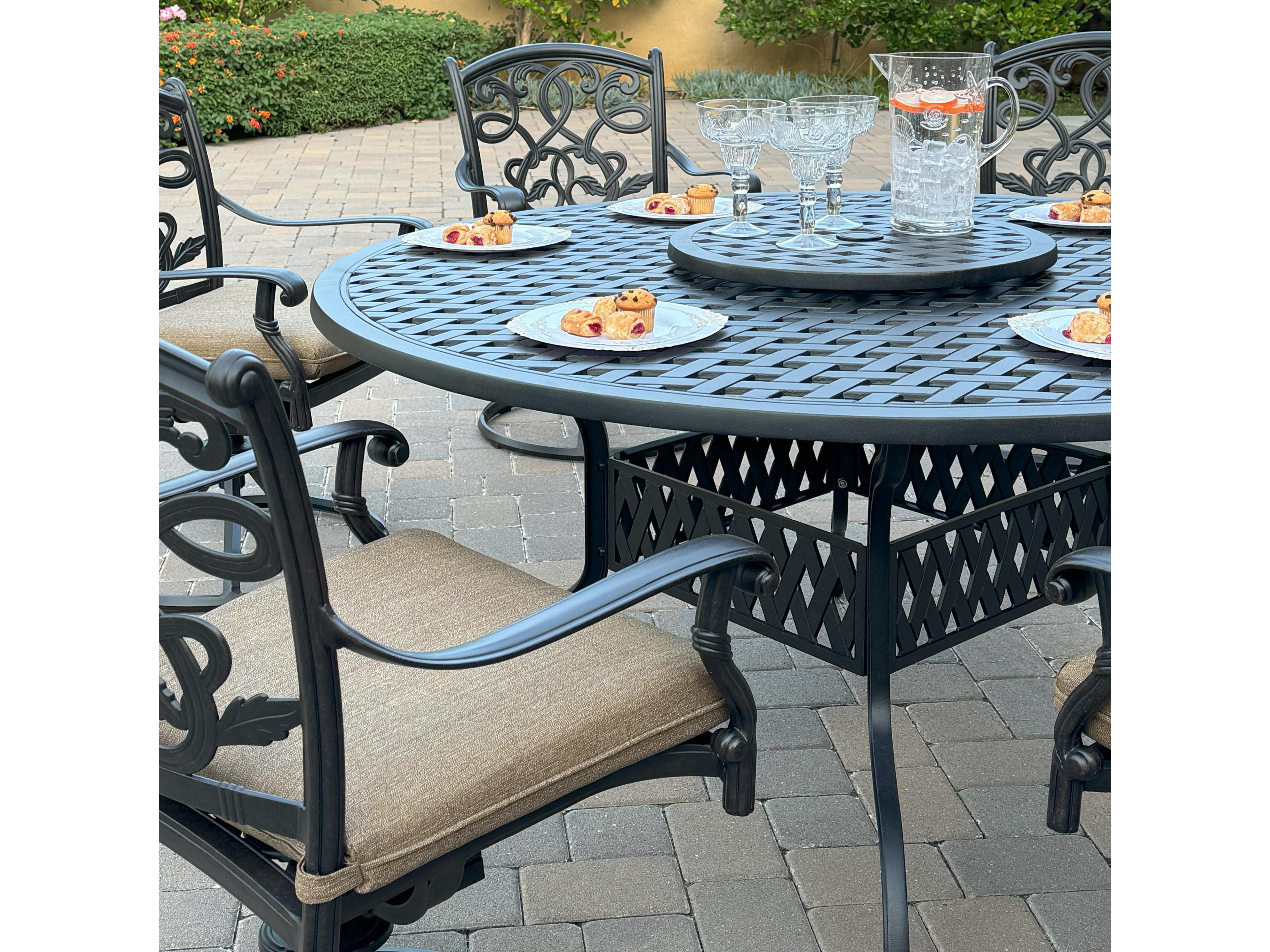 Darlee Outdoor Living Santa Monica Cast Aluminum 8-Piece Dining Set