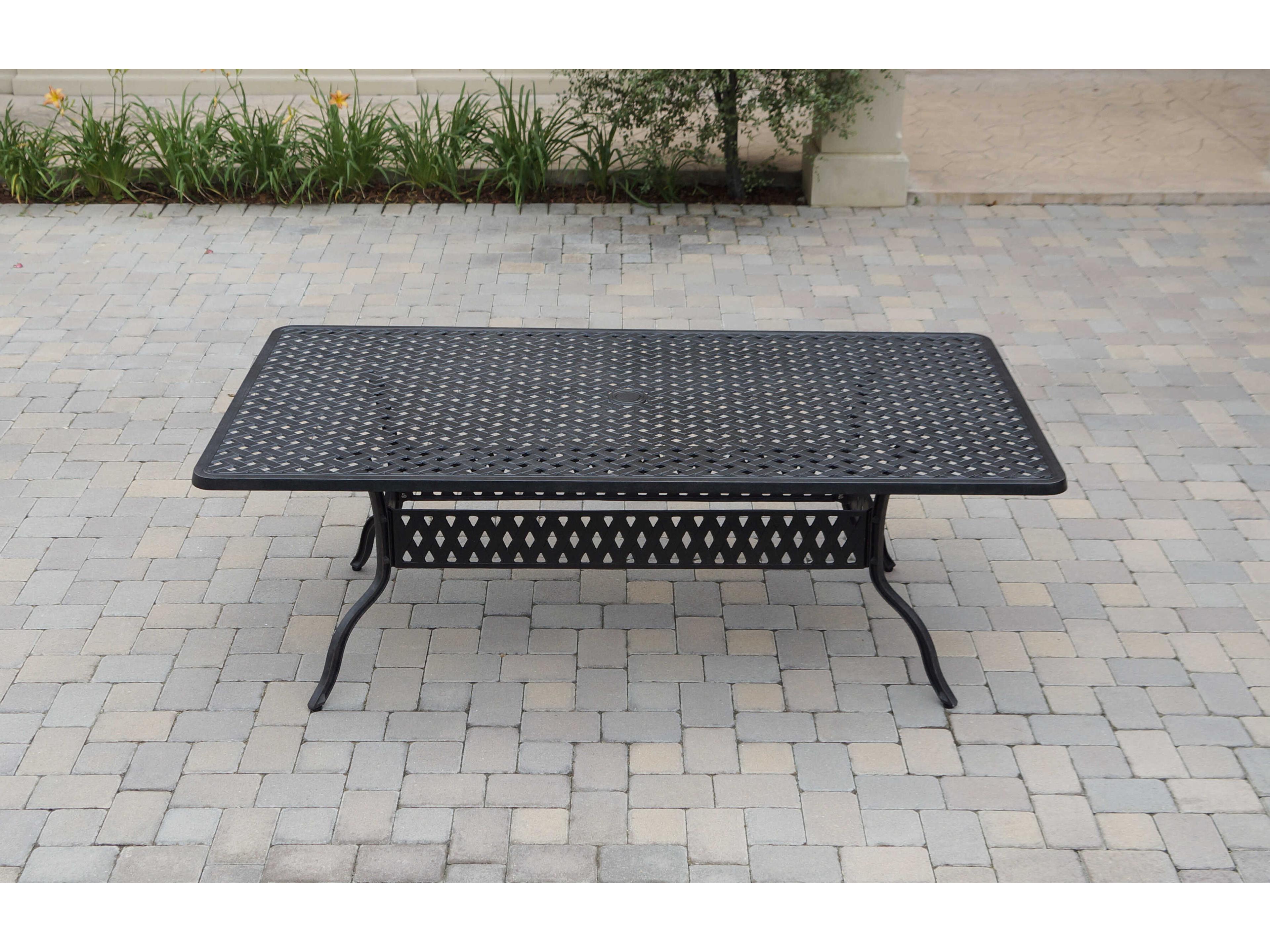 Darlee Outdoor Living Santa Monica Cast Aluminum Antique Bronze 9 Piece Dining Set