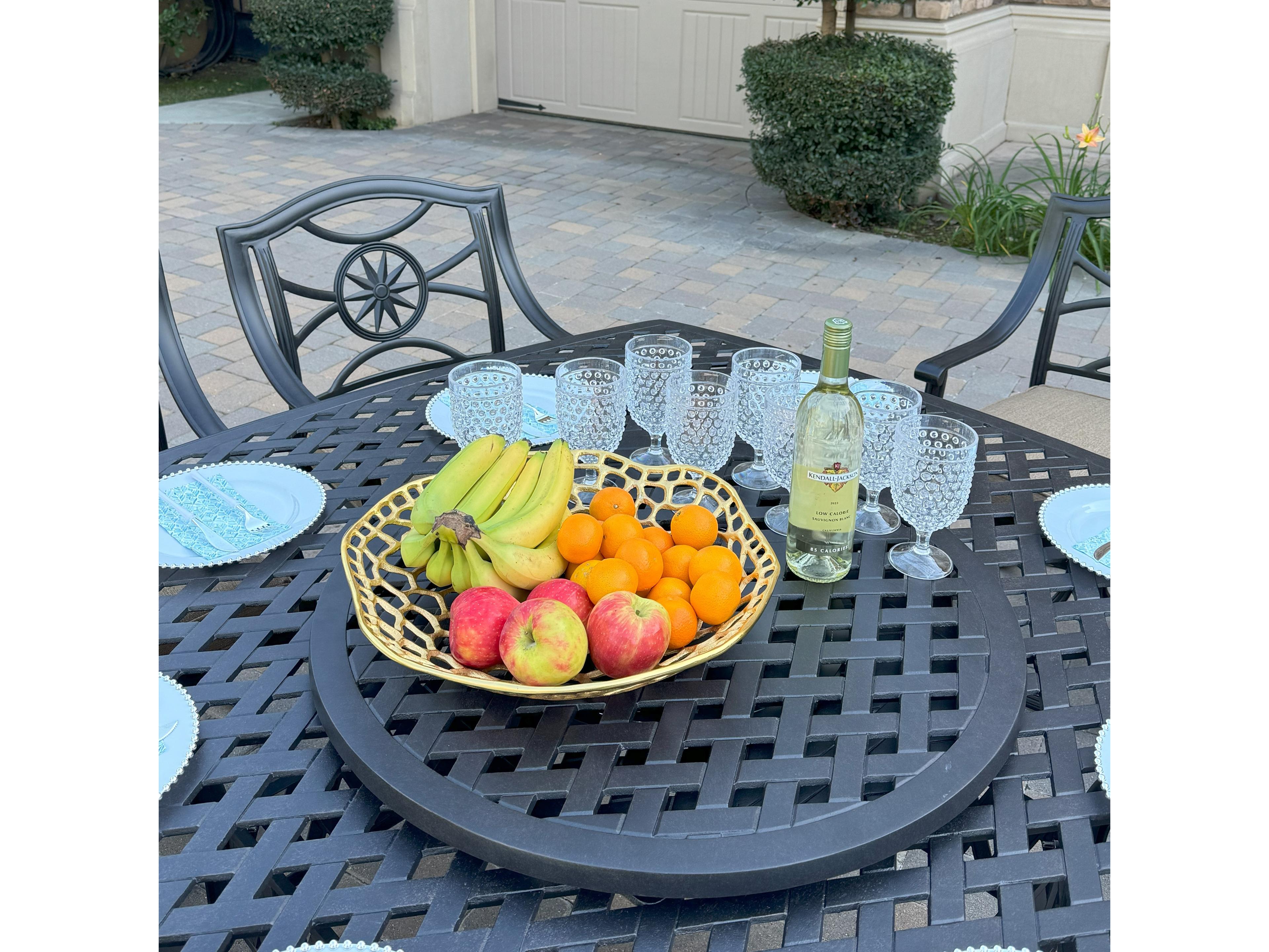 Darlee Outdoor Living Ten Star Cast Aluminum 10-Piece Outdoor Dining Set