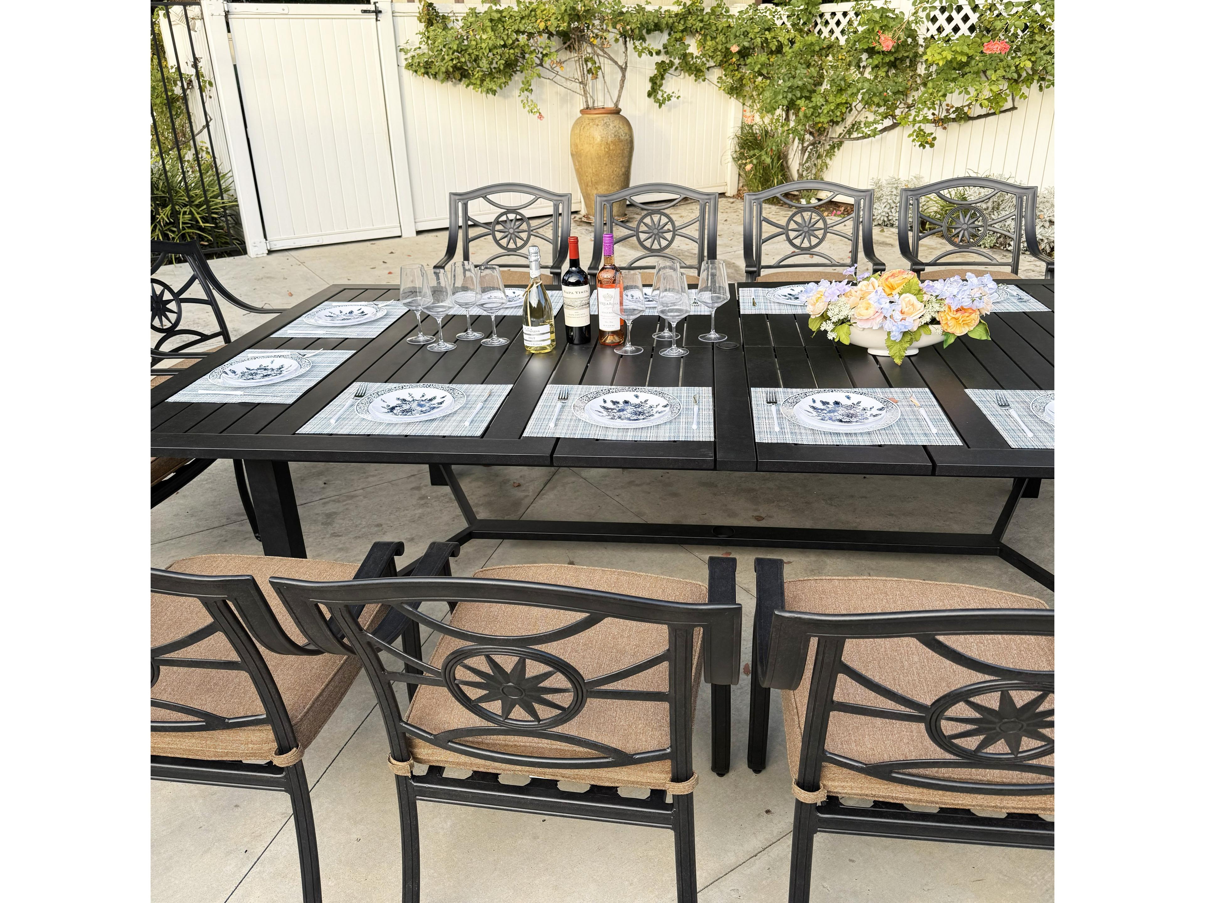 Darlee Outdoor Living Ten Star Antique Bronze Cast Aluminum Dining Set