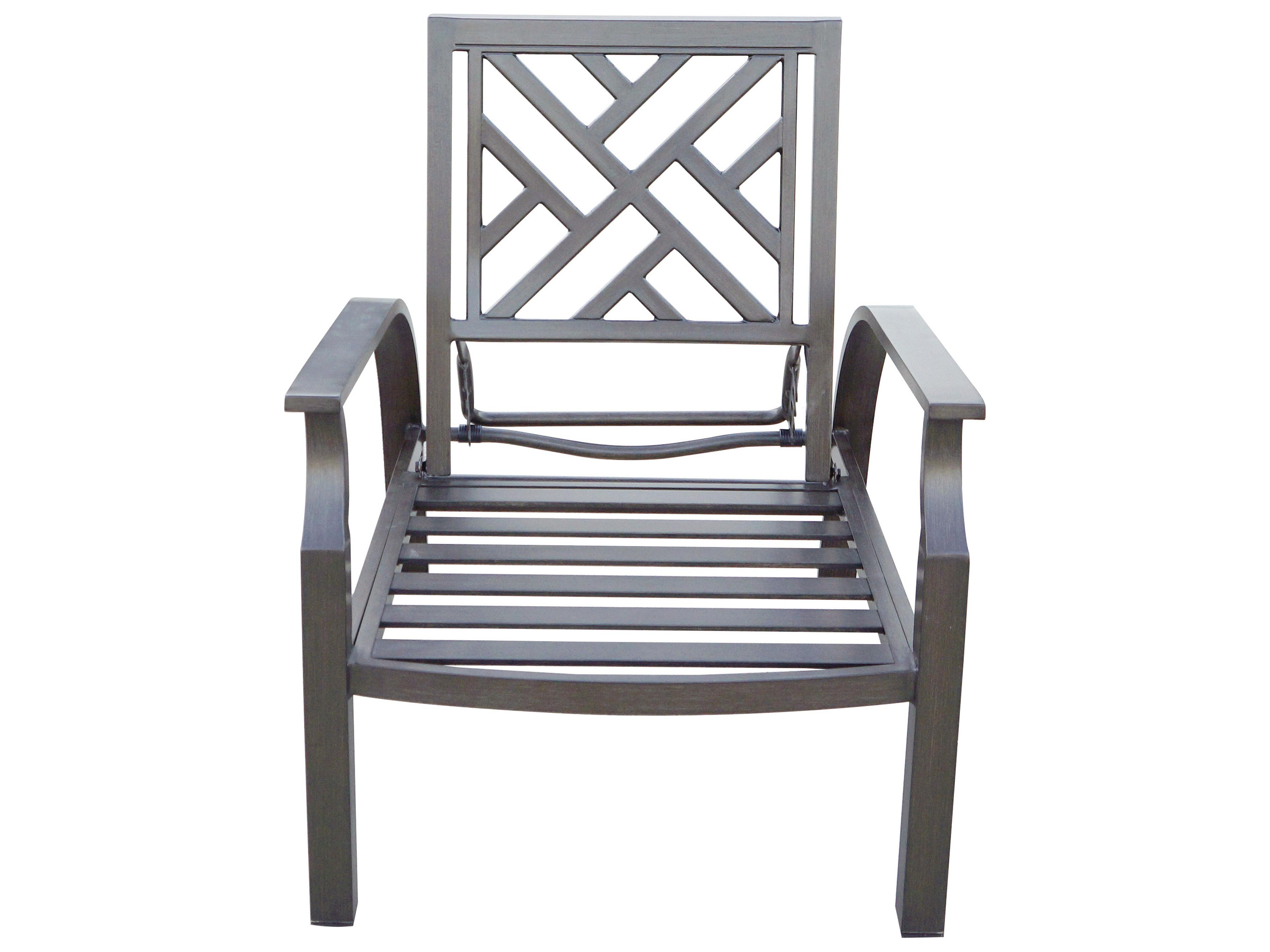 Darlee Outdoor Living Brooklyn Aluminum Multibrown 5 Piece Lounge Set in Sesame Cushions with 21'' Wide Square End Table