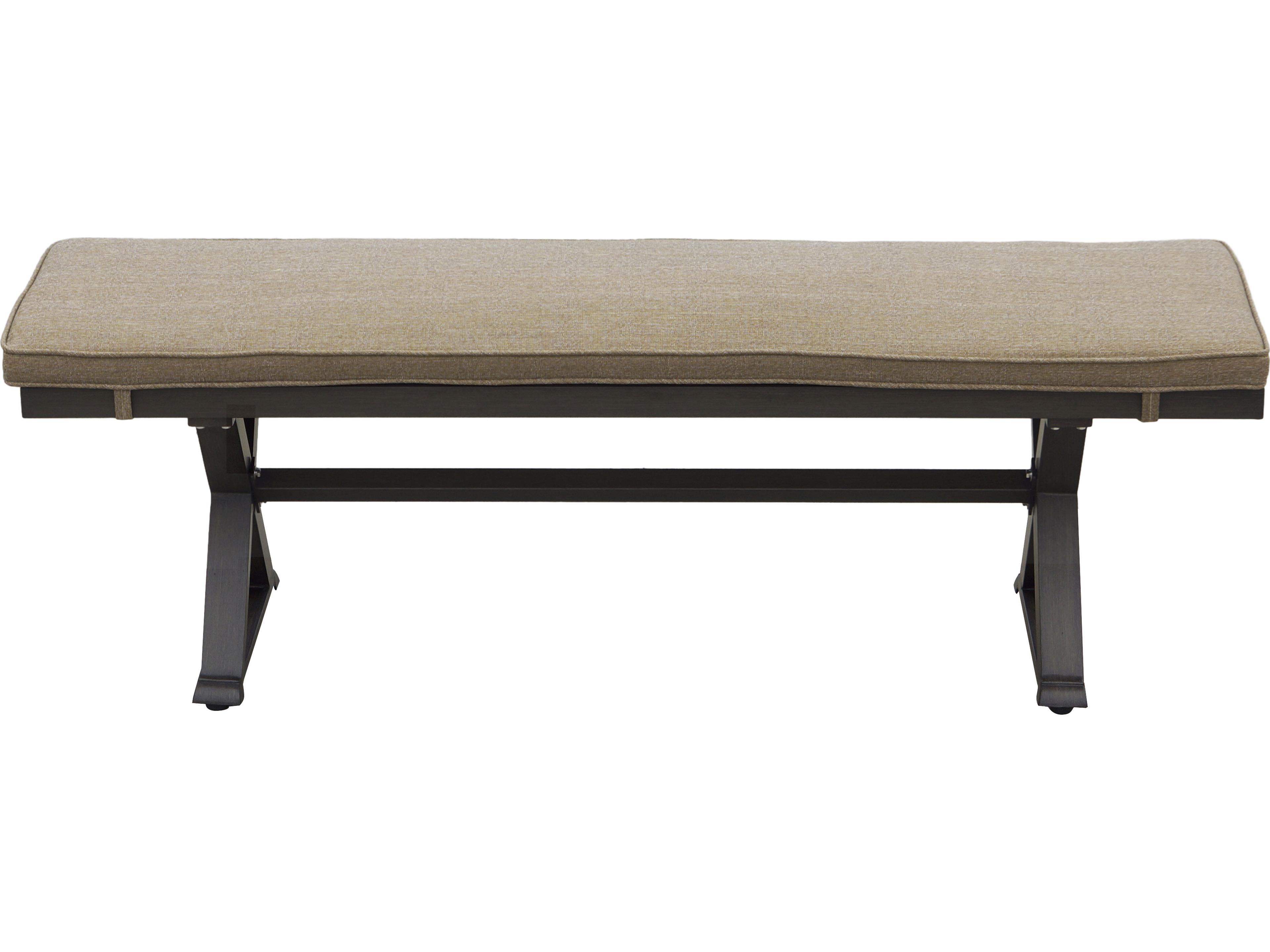 Darlee Outdoor Living Brooklyn Aluminum Multibrown 6 Piece Dining Set with 67''W x 39''D Rectangular Dining Table