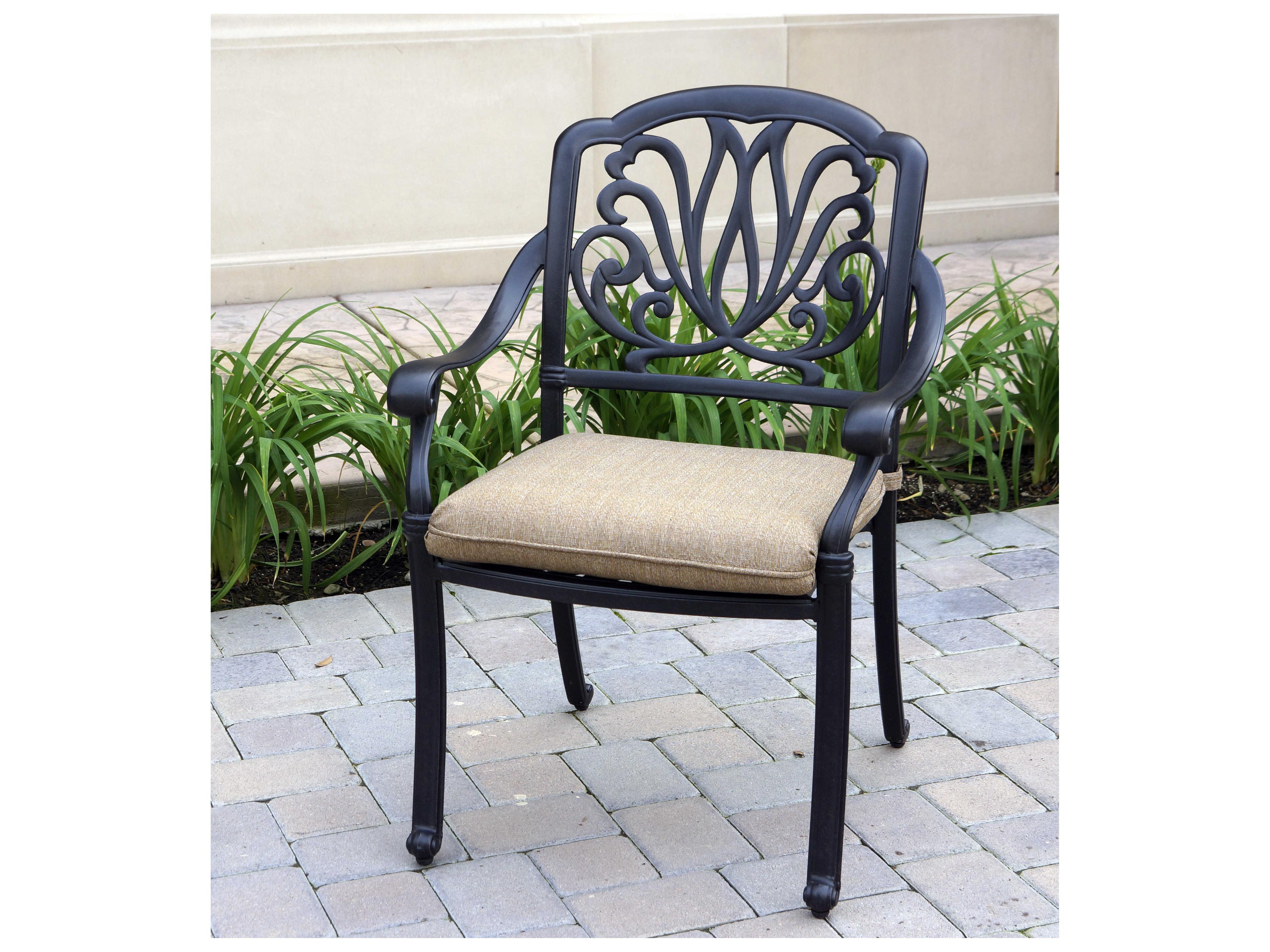 Darlee Outdoor Living Elisabeth Cast Aluminum Antique Bronze 5 Piece Dining Set