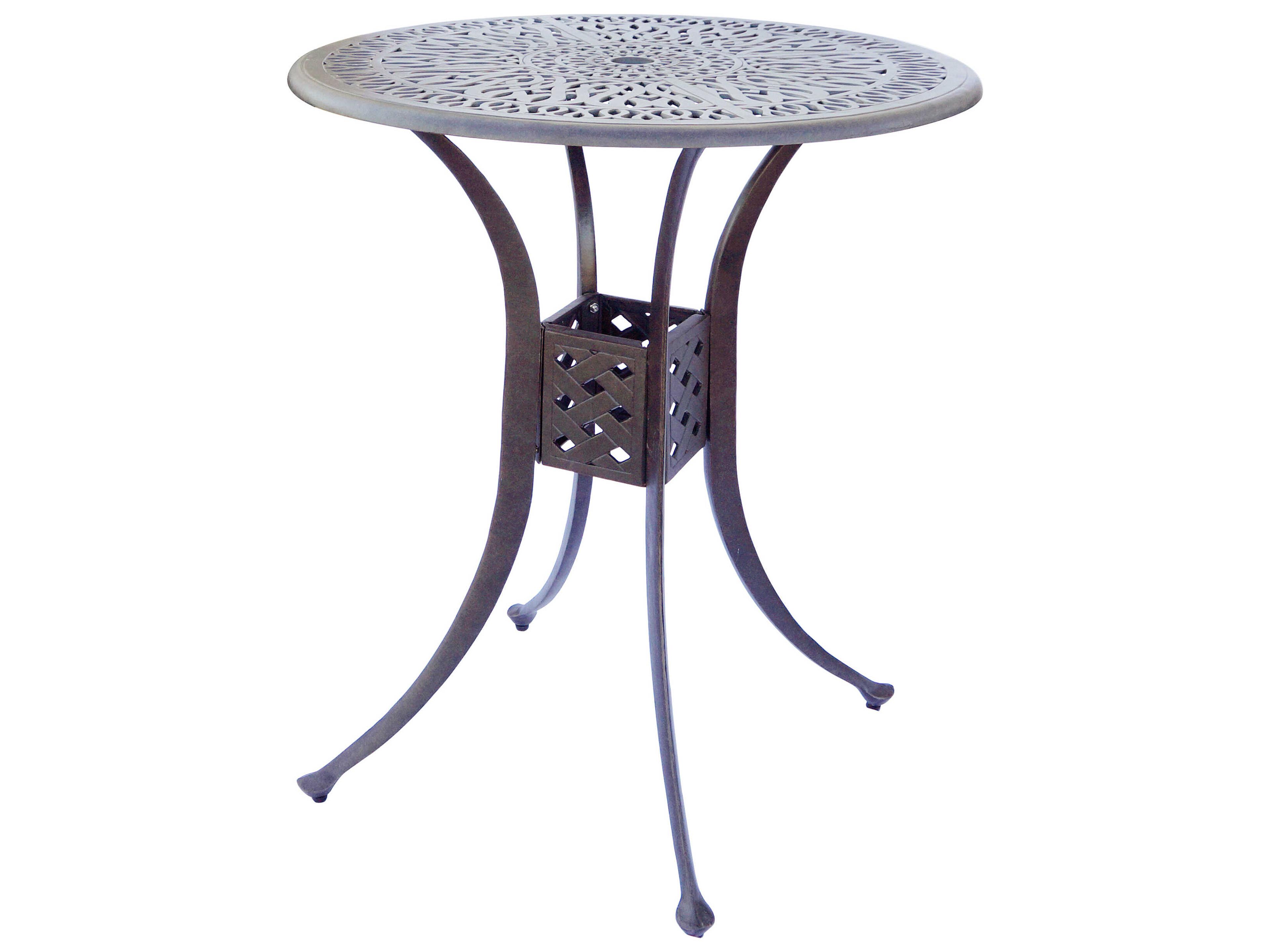 Darlee Outdoor Living Elisabeth Cast Aluminum Antique Bronze 5 Piece Bar Set