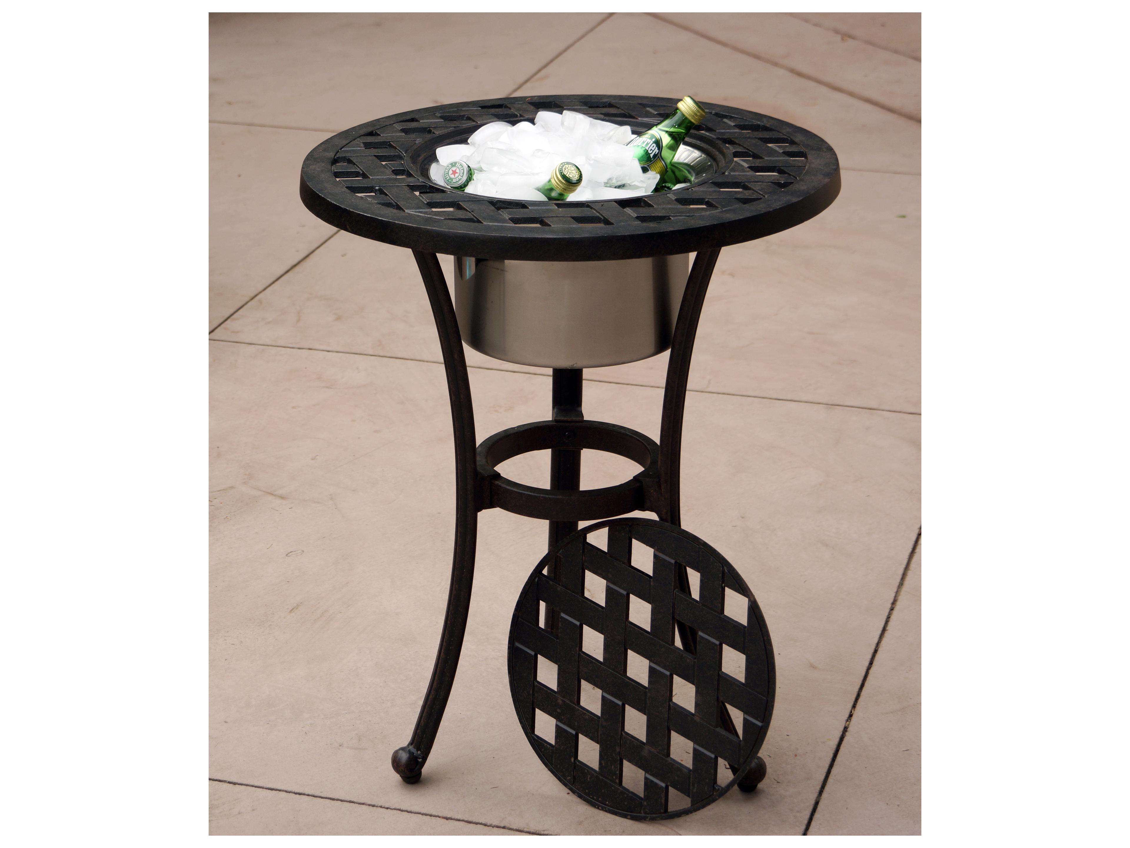 Darlee Outdoor Living Elisabeth Cast Aluminum Antique Bronze 3 Piece Lounge Set