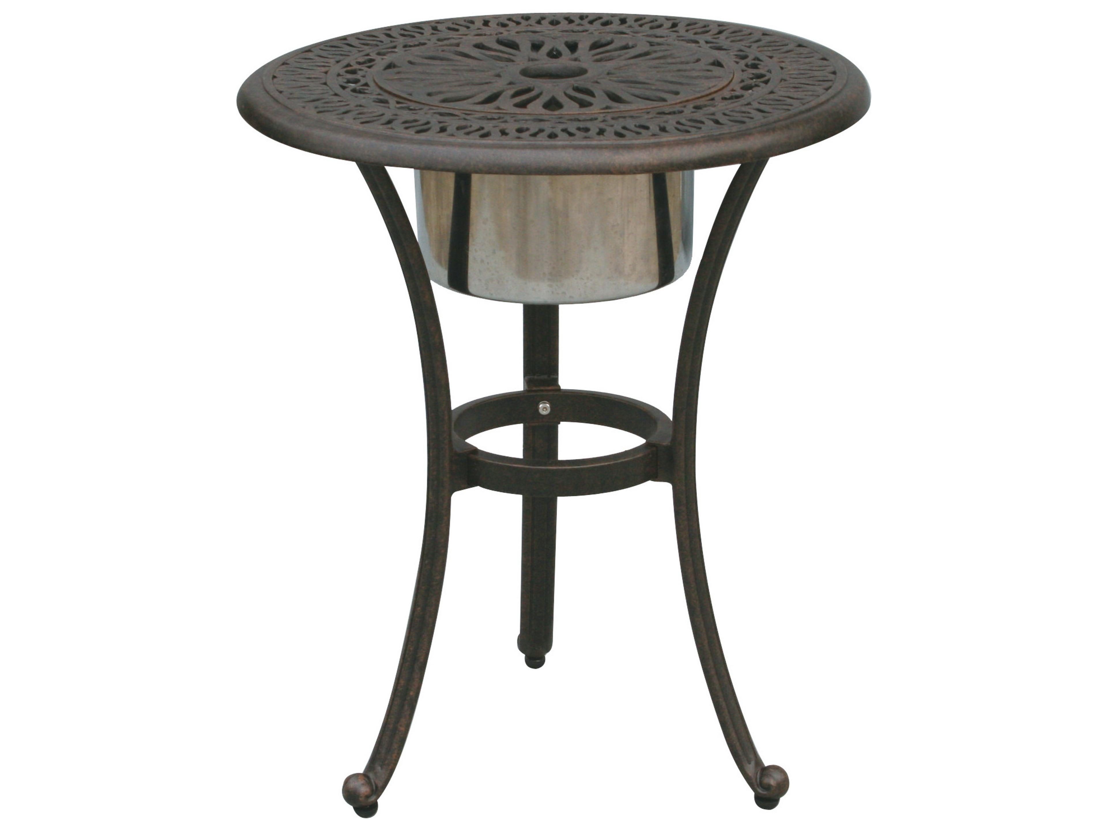 Darlee Outdoor Living Elisabeth Cast Aluminum Antique Bronze 3 Piece Lounge Set