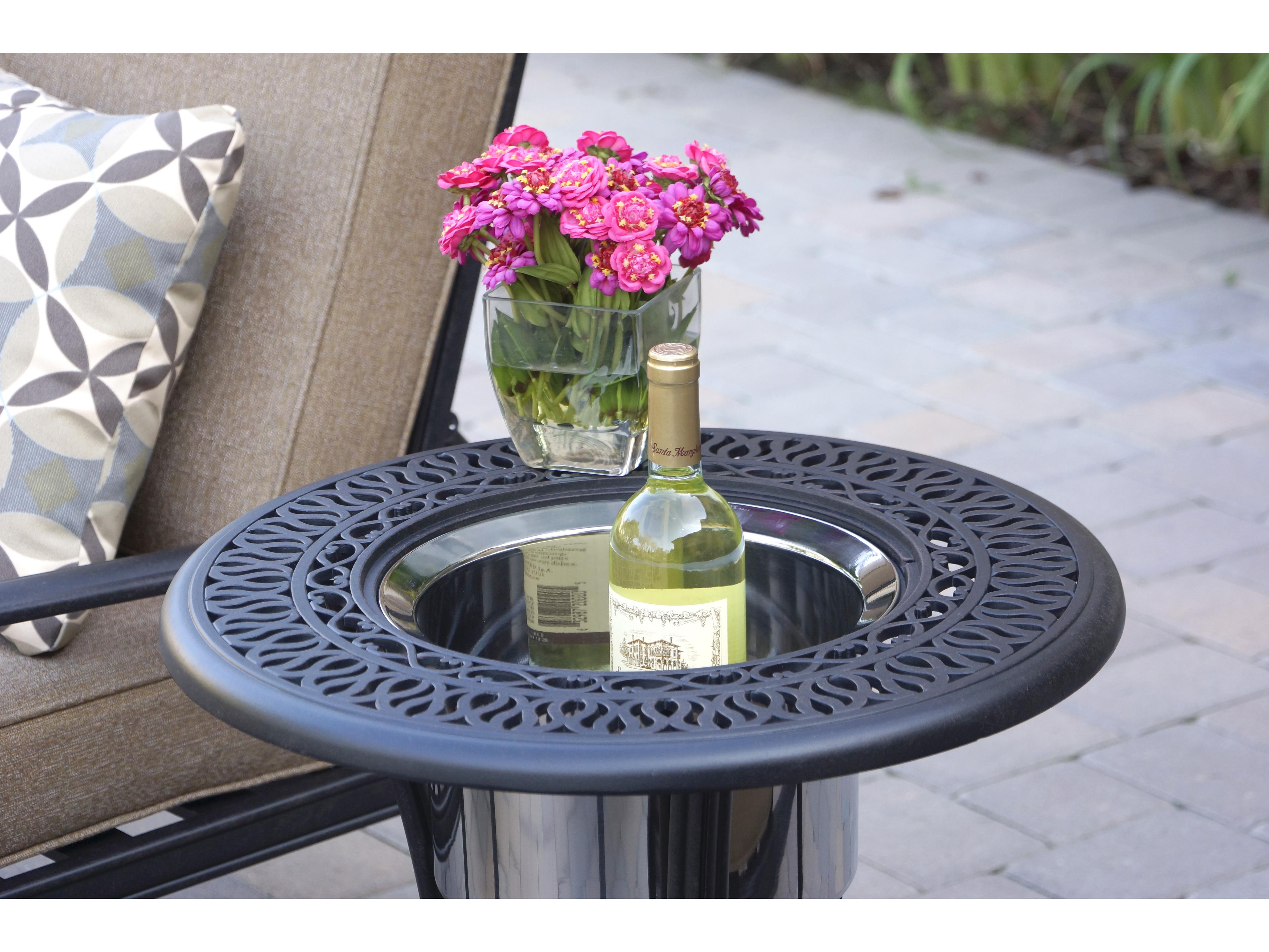 Darlee Outdoor Living Elisabeth Cast Aluminum Antique Bronze 5 Piece Lounge Set