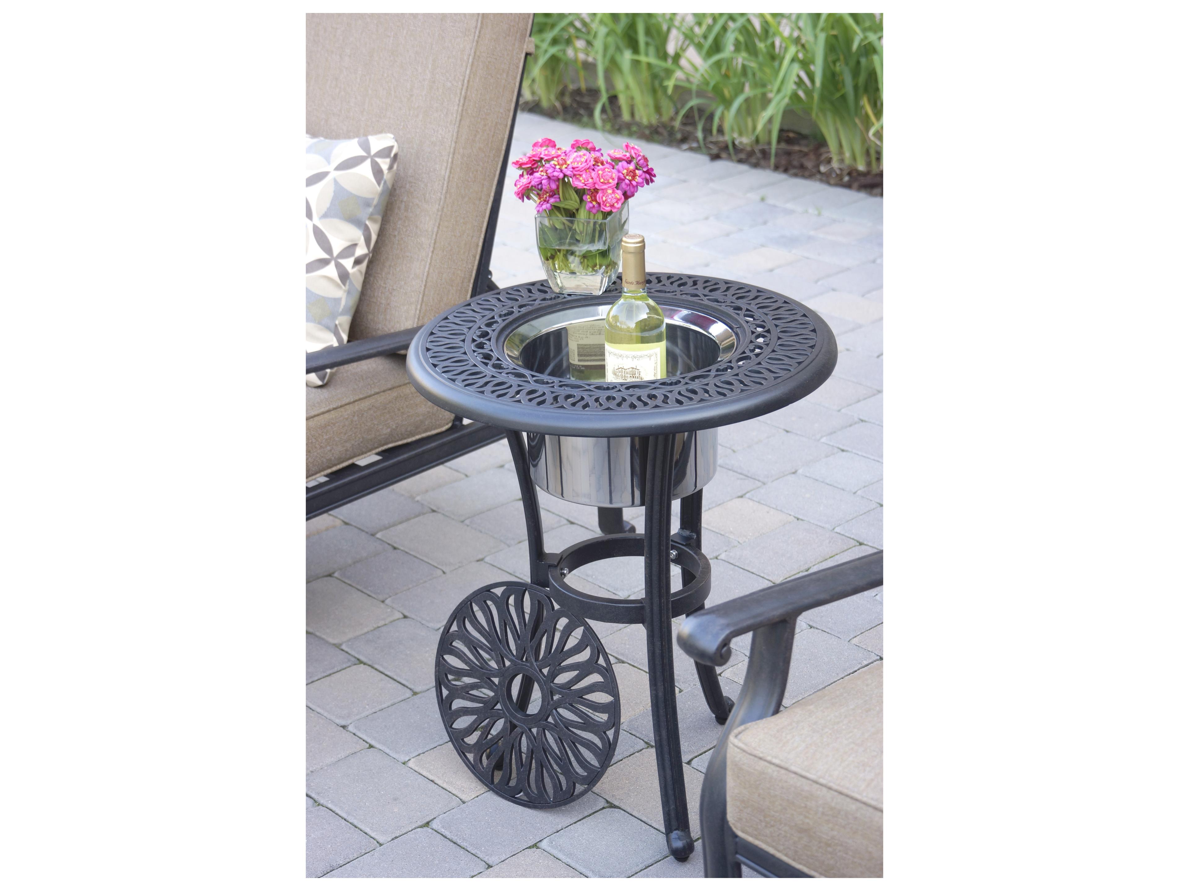 Darlee Outdoor Living Elisabeth Cast Aluminum Antique Bronze 5 Piece Lounge Set