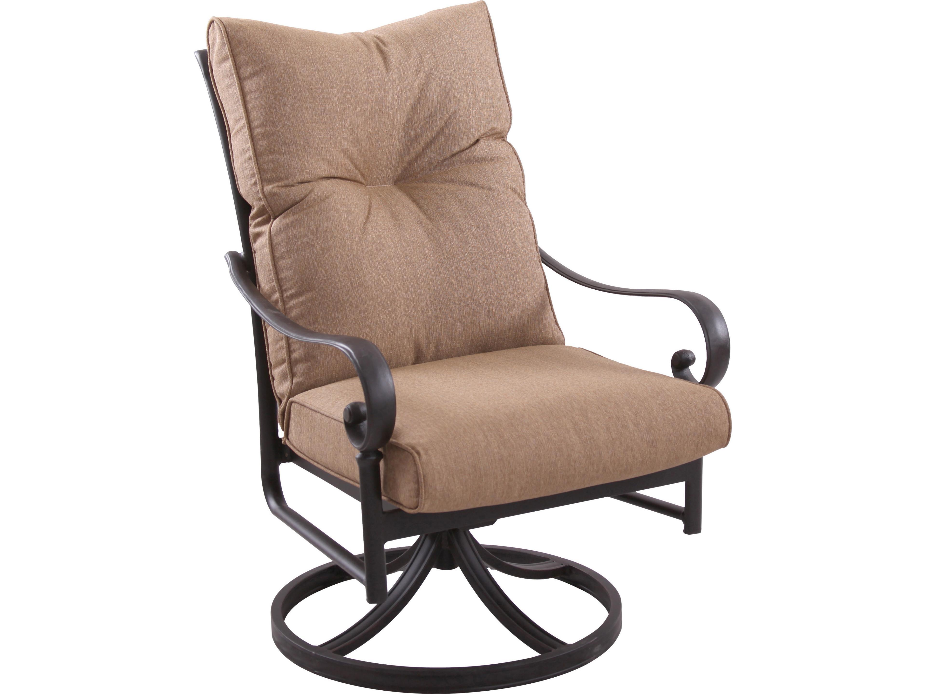 Santa Anita Cast Aluminum 2 -Piece Swivel Rocker Chair set with Sunbrella Cushion