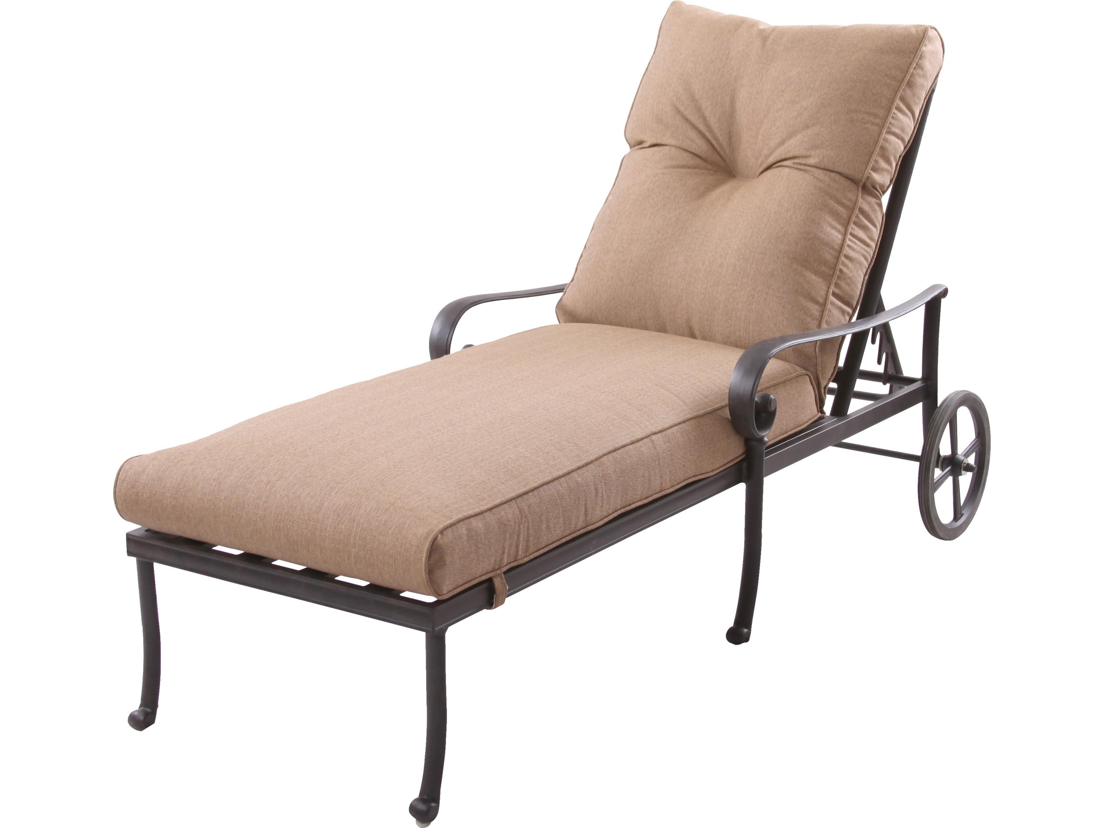 Santa Anita Cast Aluminum 2-Piece Chaise Lounge set with Sunbrella Cushions