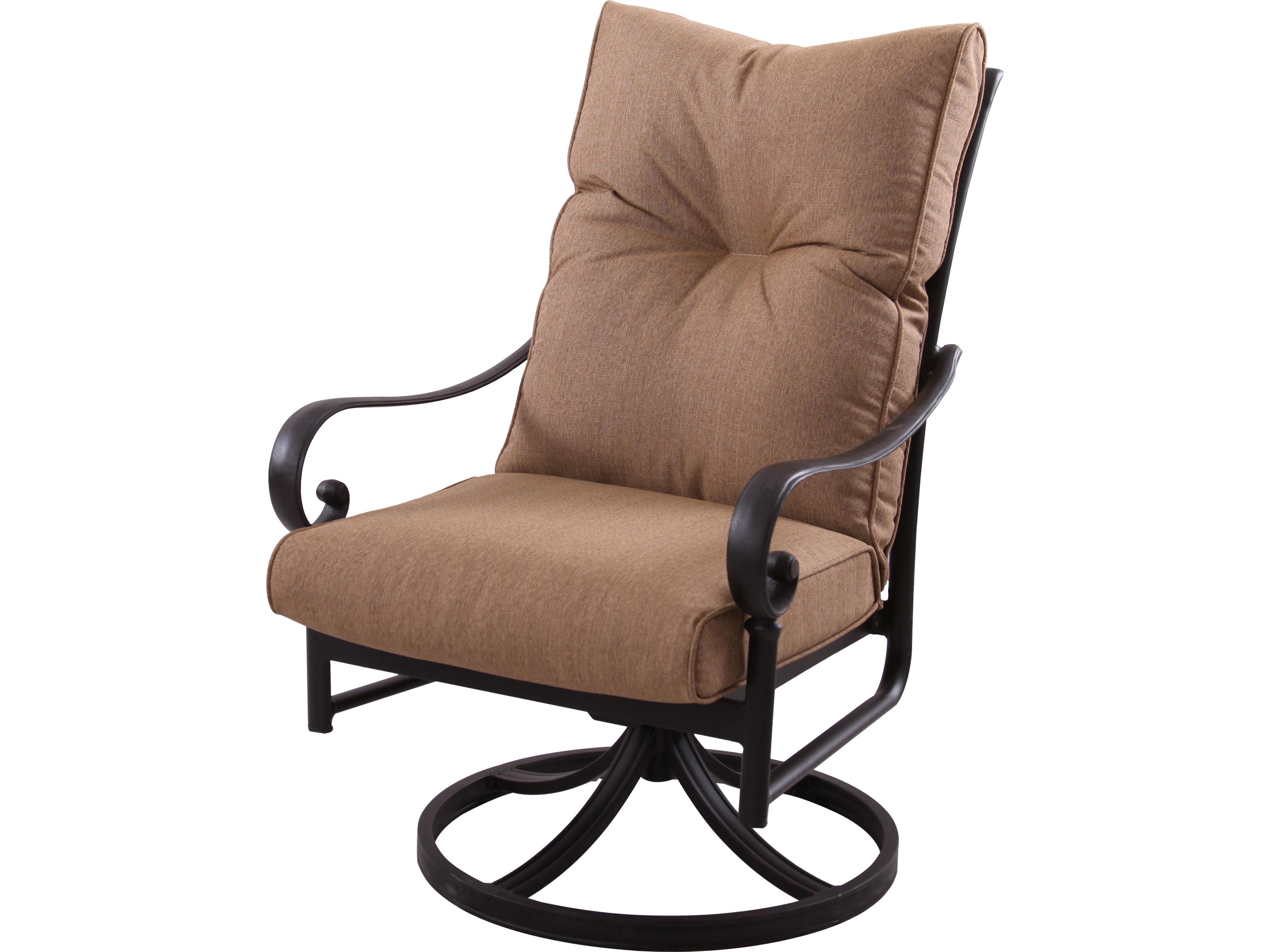 Santa Anita Cast Aluminum 4 -Piece Swivel Rocker Chair set with Sunbrella Cushion