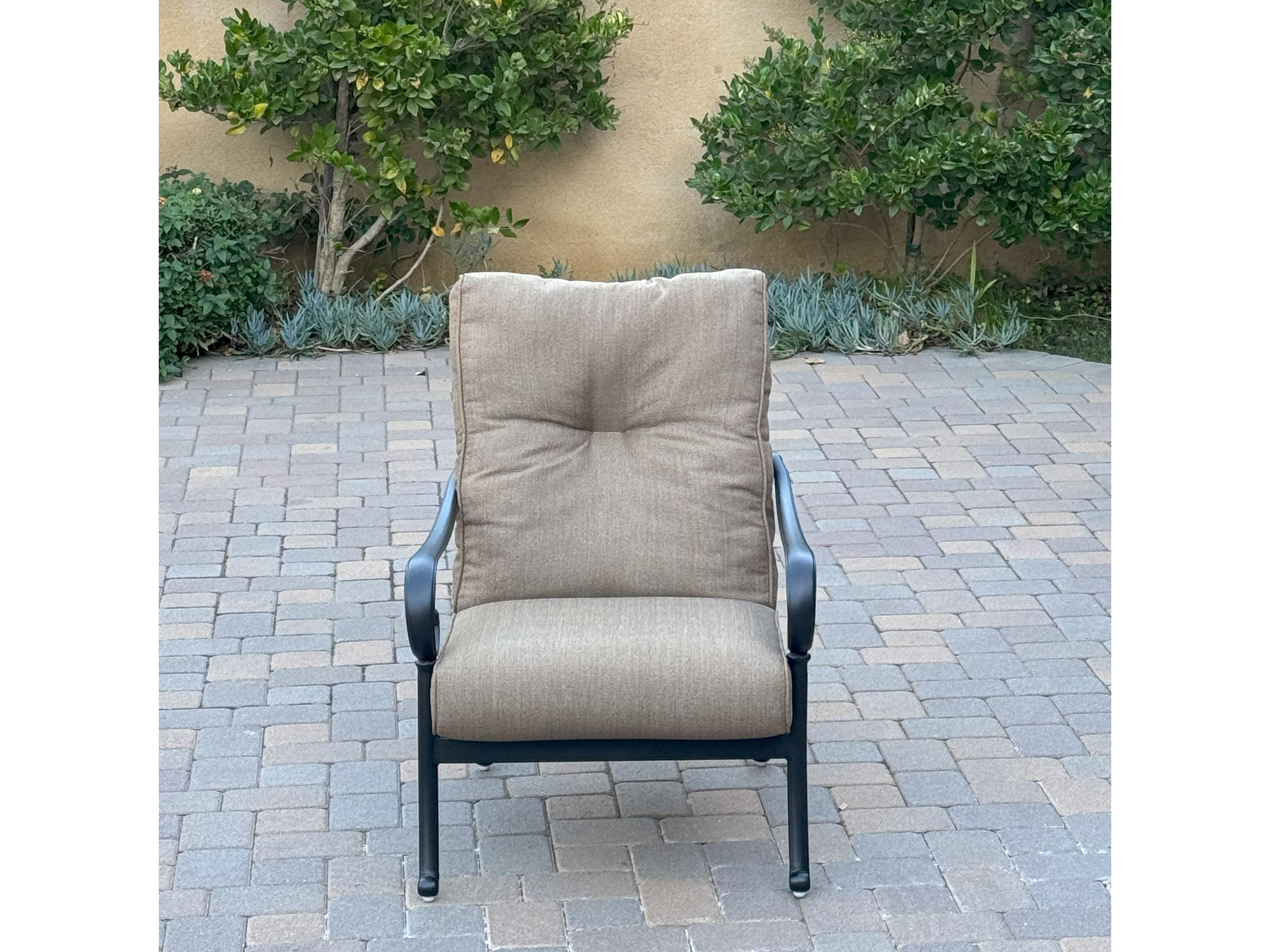 Darlee Outdoor Living Santa Anita Cast Aluminum 4 -Piece Club Chair set with Sunbrella Cushion