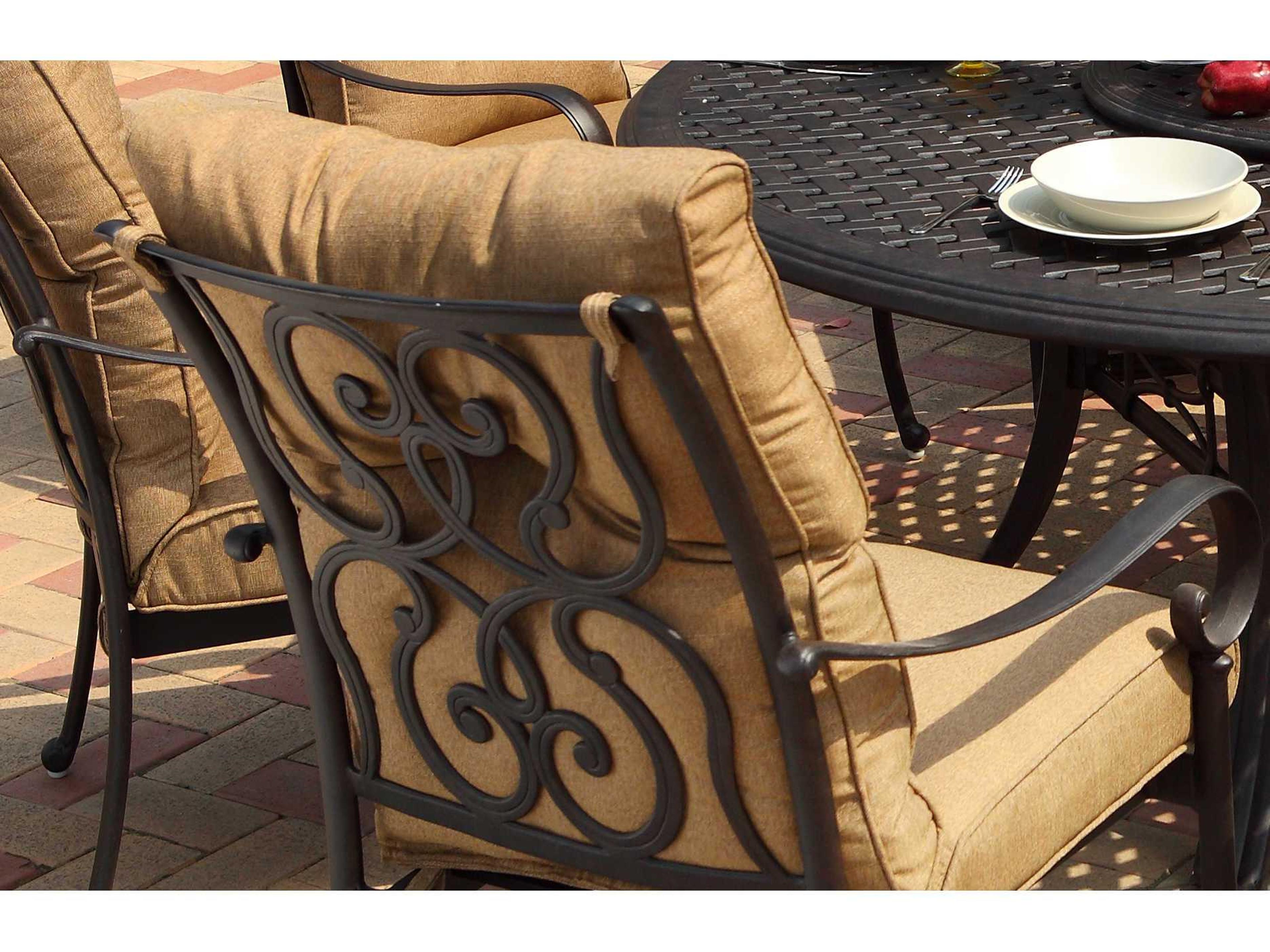 Darlee Outdoor Living Santa Anita Antique Bronze Cast Aluminum Dining Set