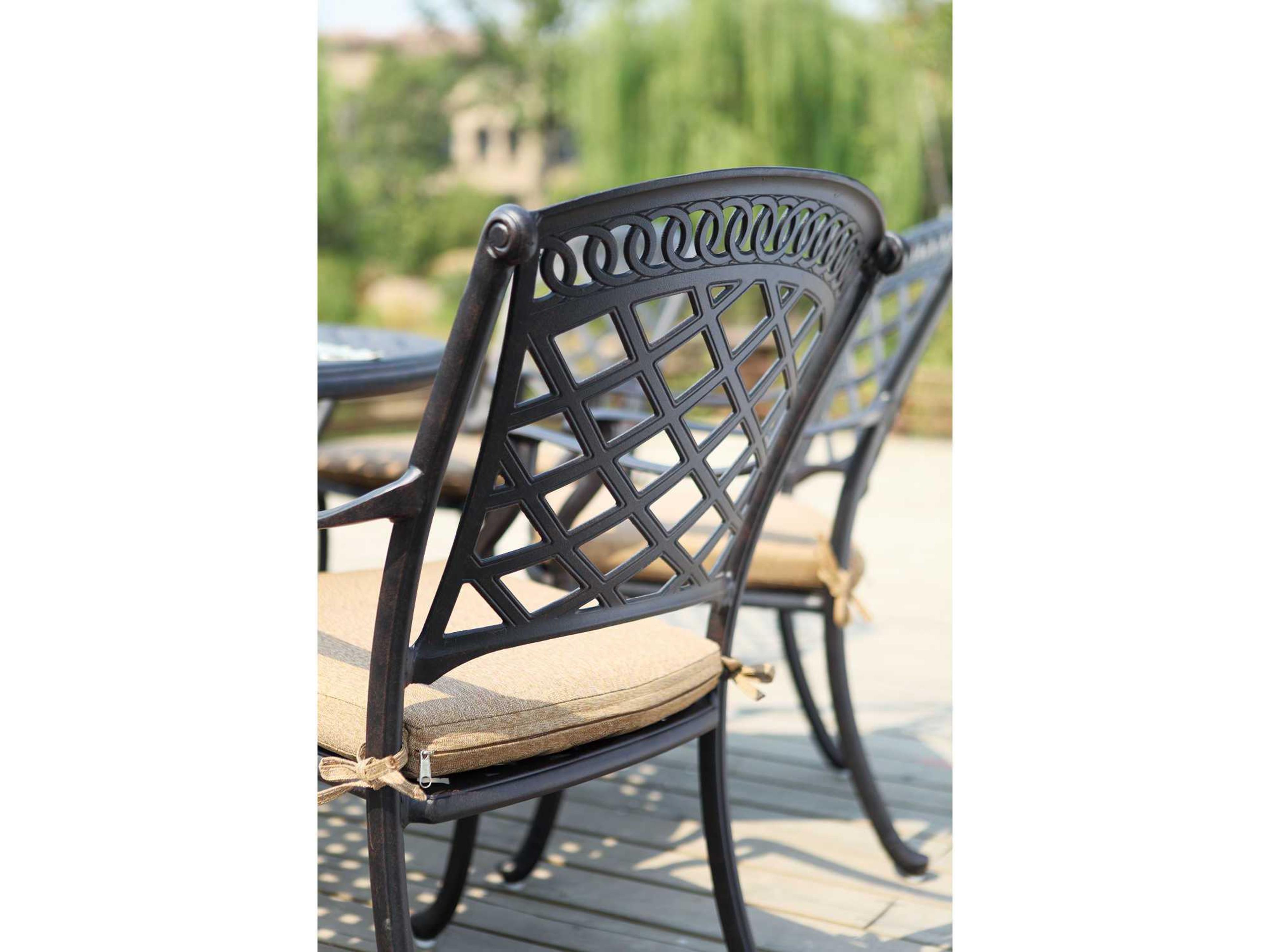 Darlee Outdoor Living Sedona Antique Bronze Cast Aluminum Dining Set