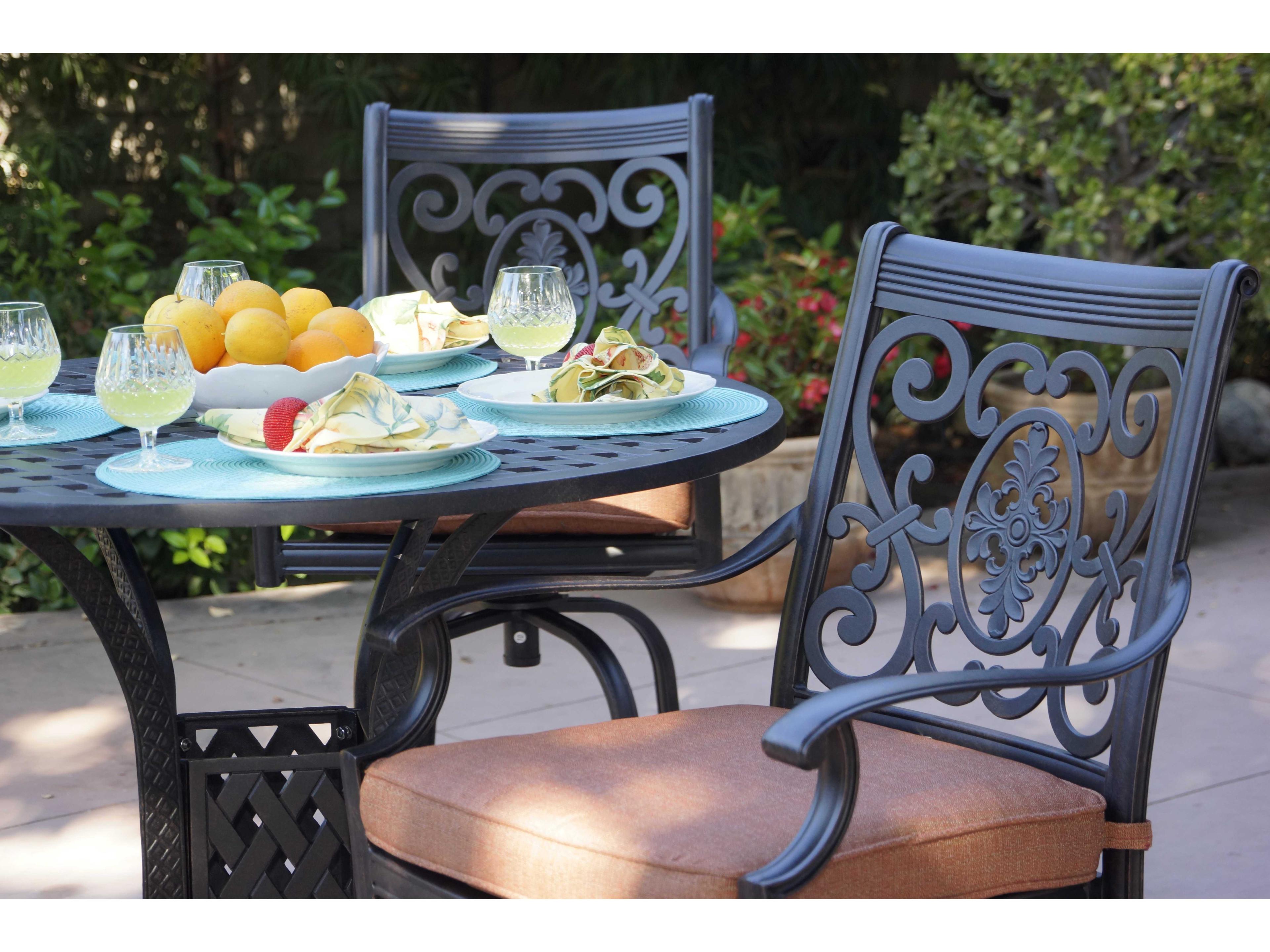 Darlee Outdoor Living St. Cruz Antique Bronze Cast Aluminum Bar Set