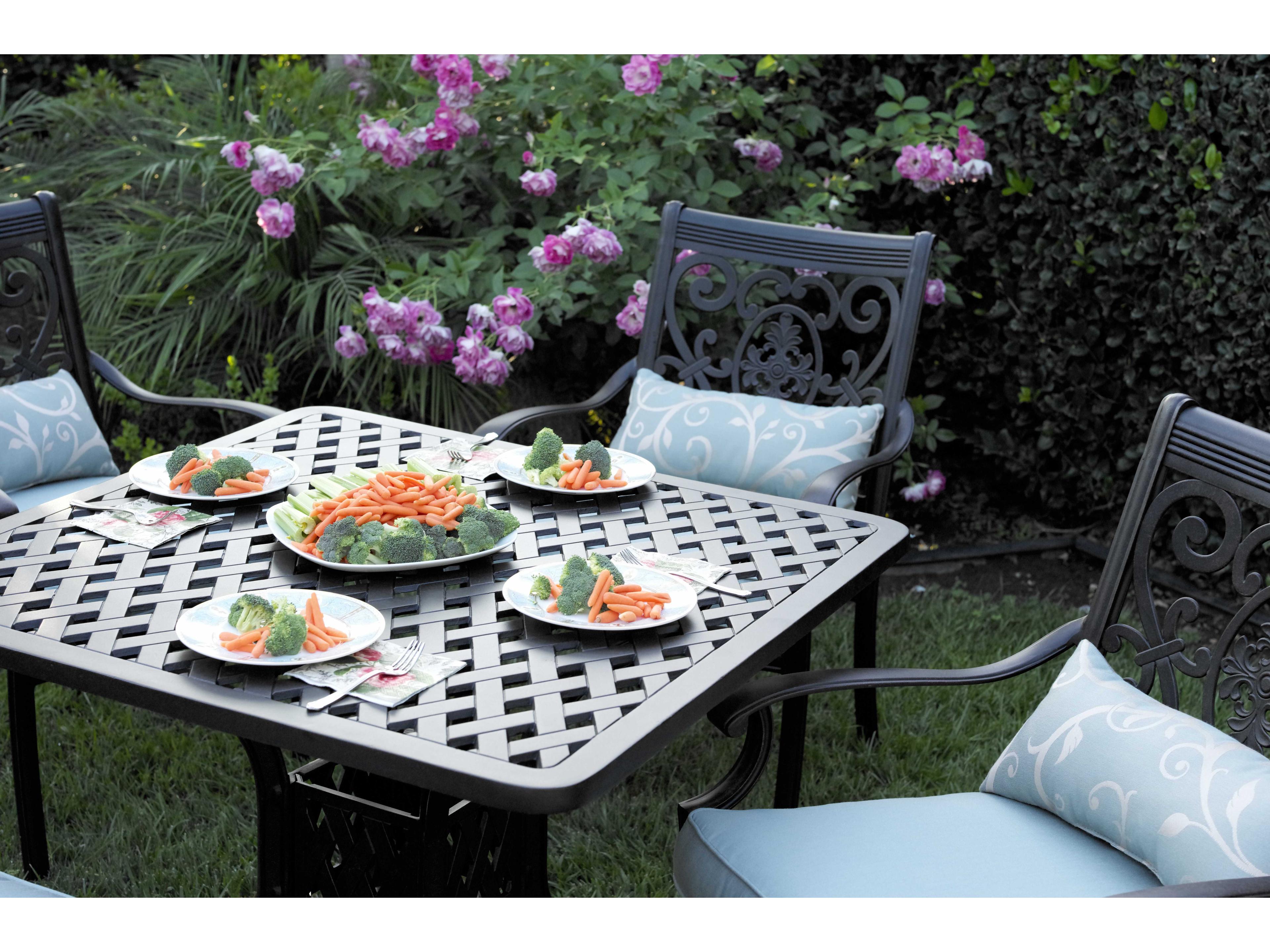 Darlee Outdoor Living St. Cruz Antique Bronze Cast Aluminum Dining Set