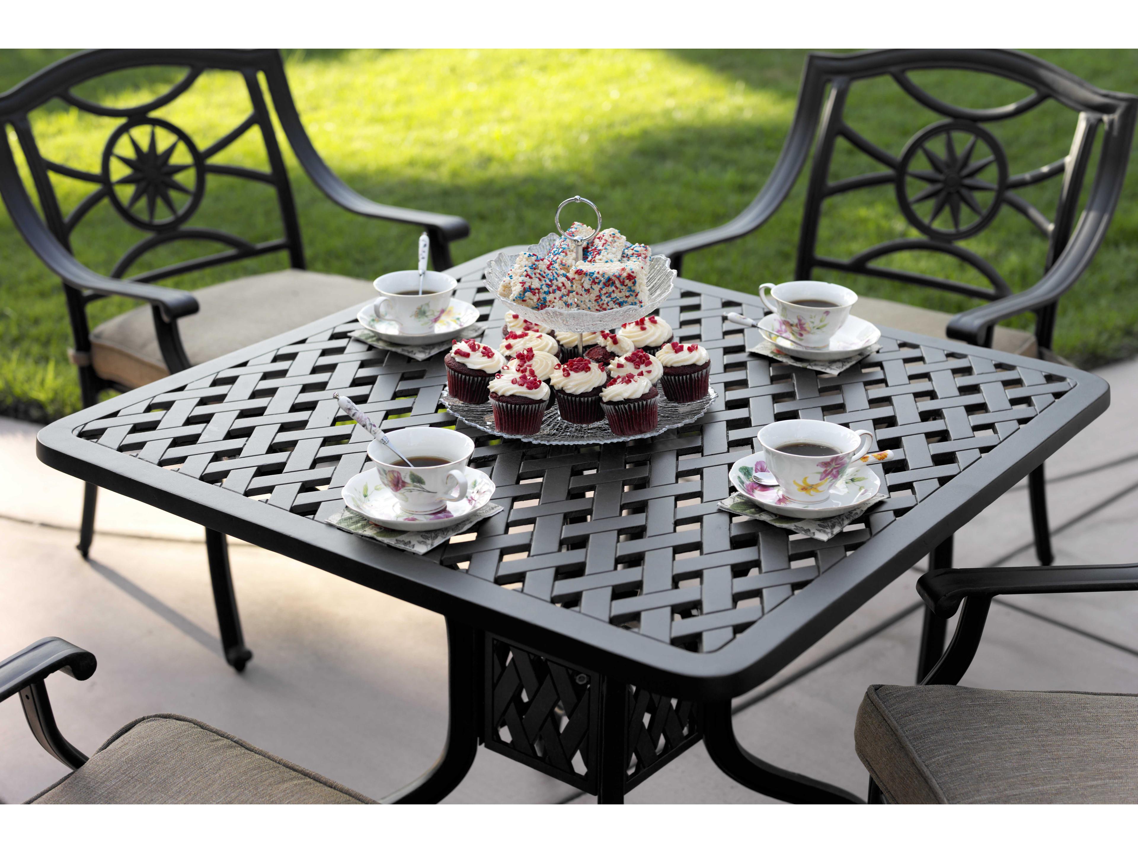 Darlee Outdoor Living Ten Star Antique Bronze Cast Aluminum Dining Set