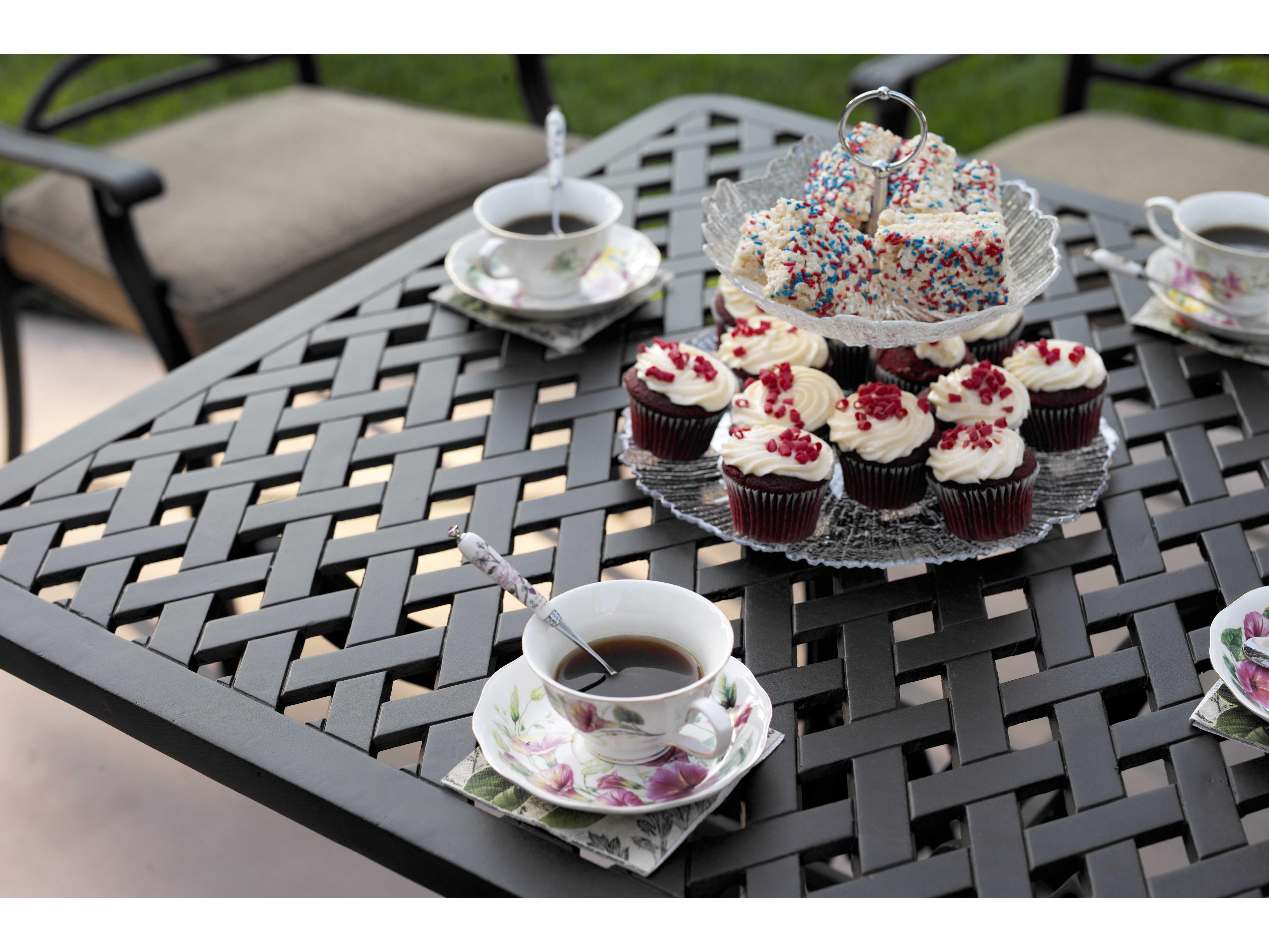 Darlee Outdoor Living Ten Star Antique Bronze Cast Aluminum Dining Set