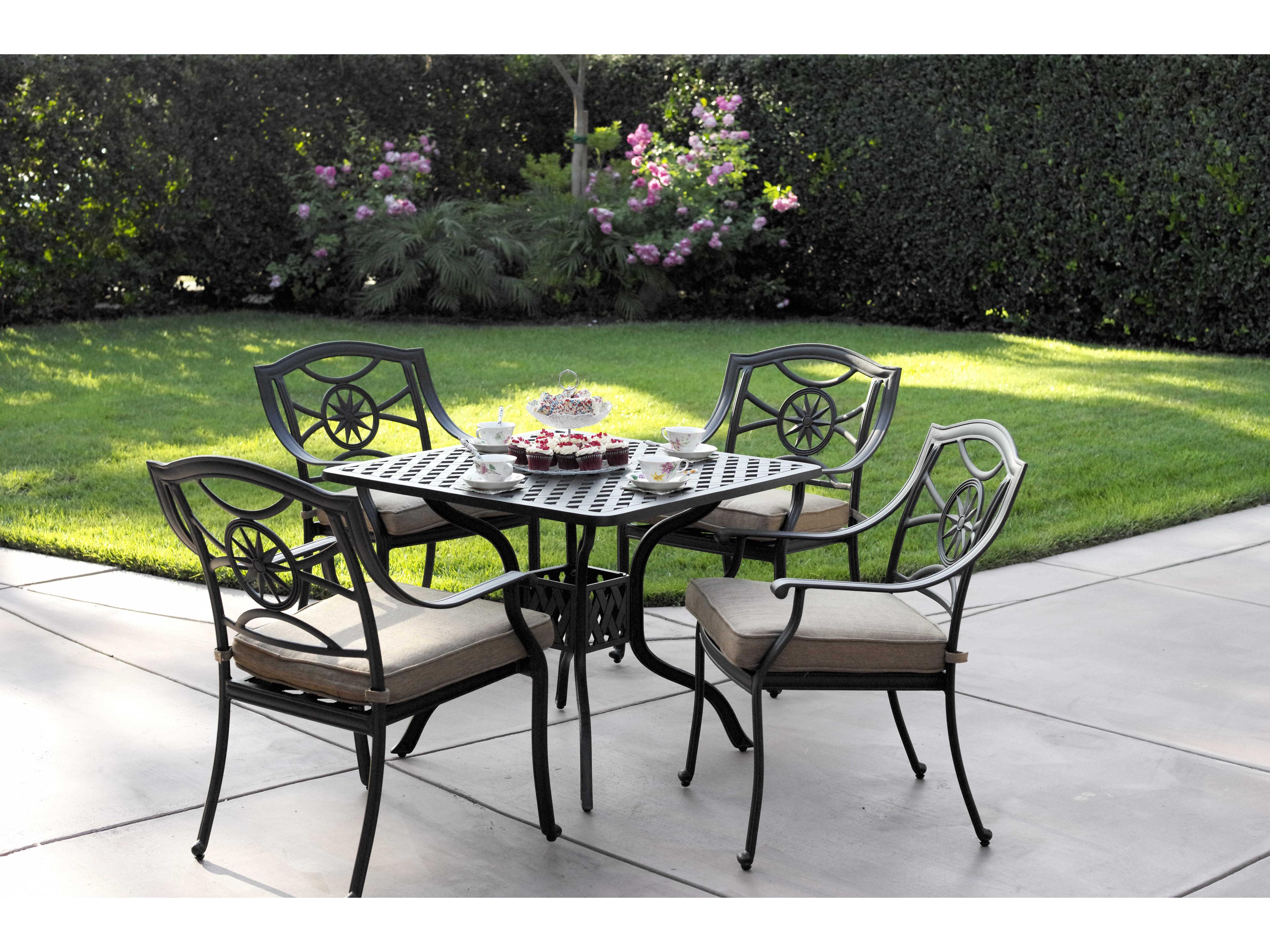 Ten Star Antique Bronze Cast Aluminum Dining Set