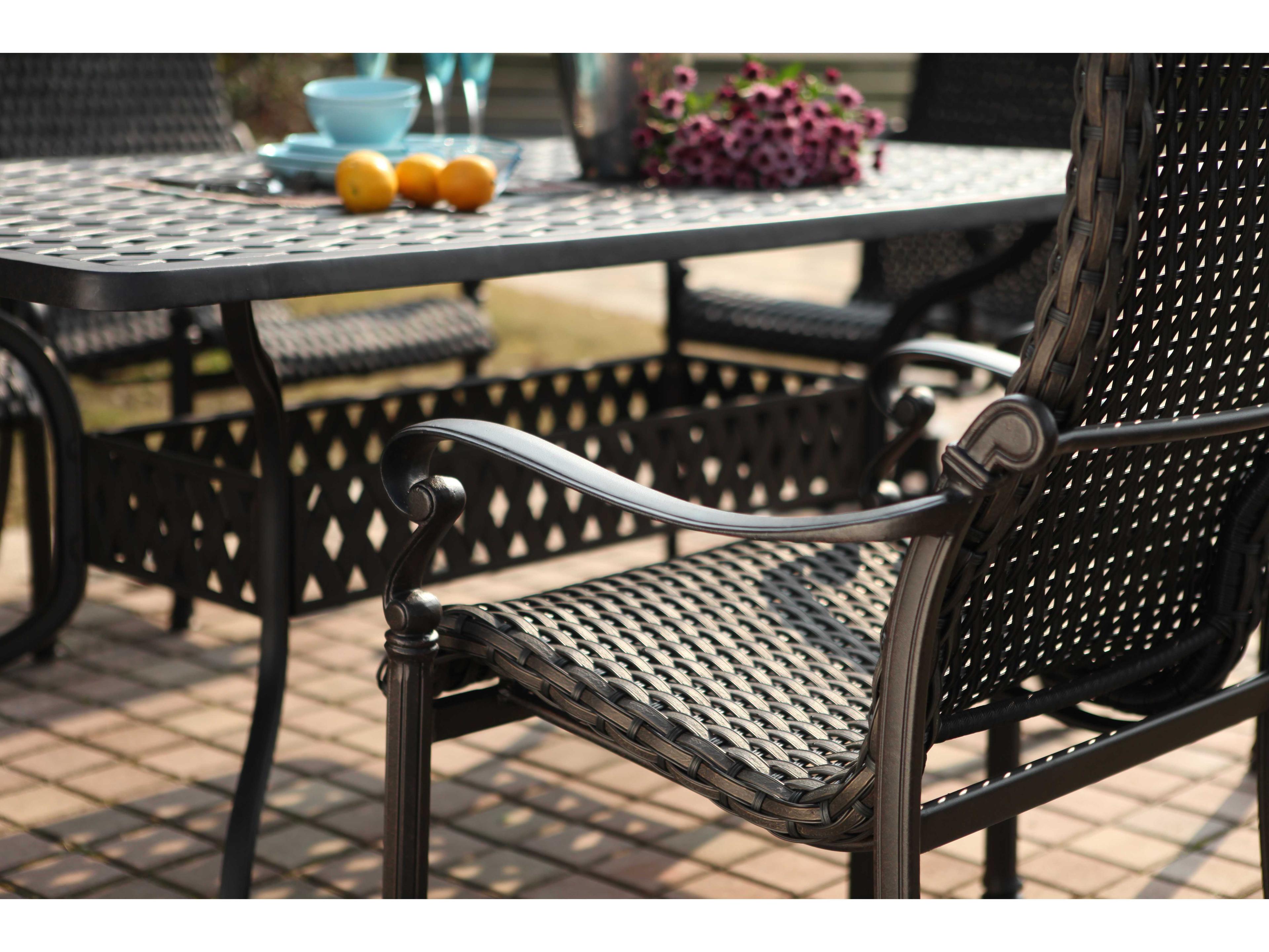 Darlee Outdoor Living Victoria Wicker Dining Set