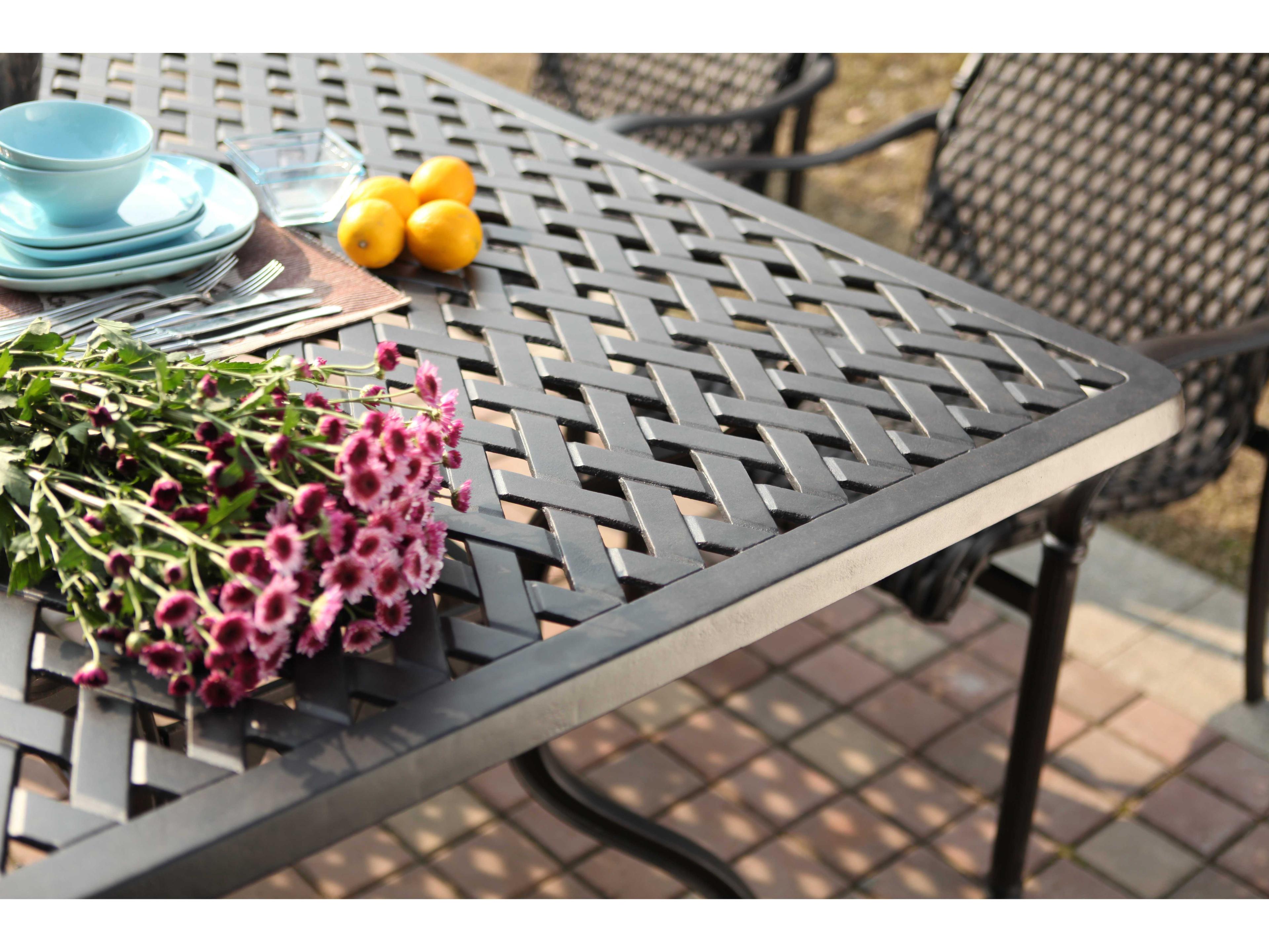 Darlee Outdoor Living Victoria Wicker Dining Set