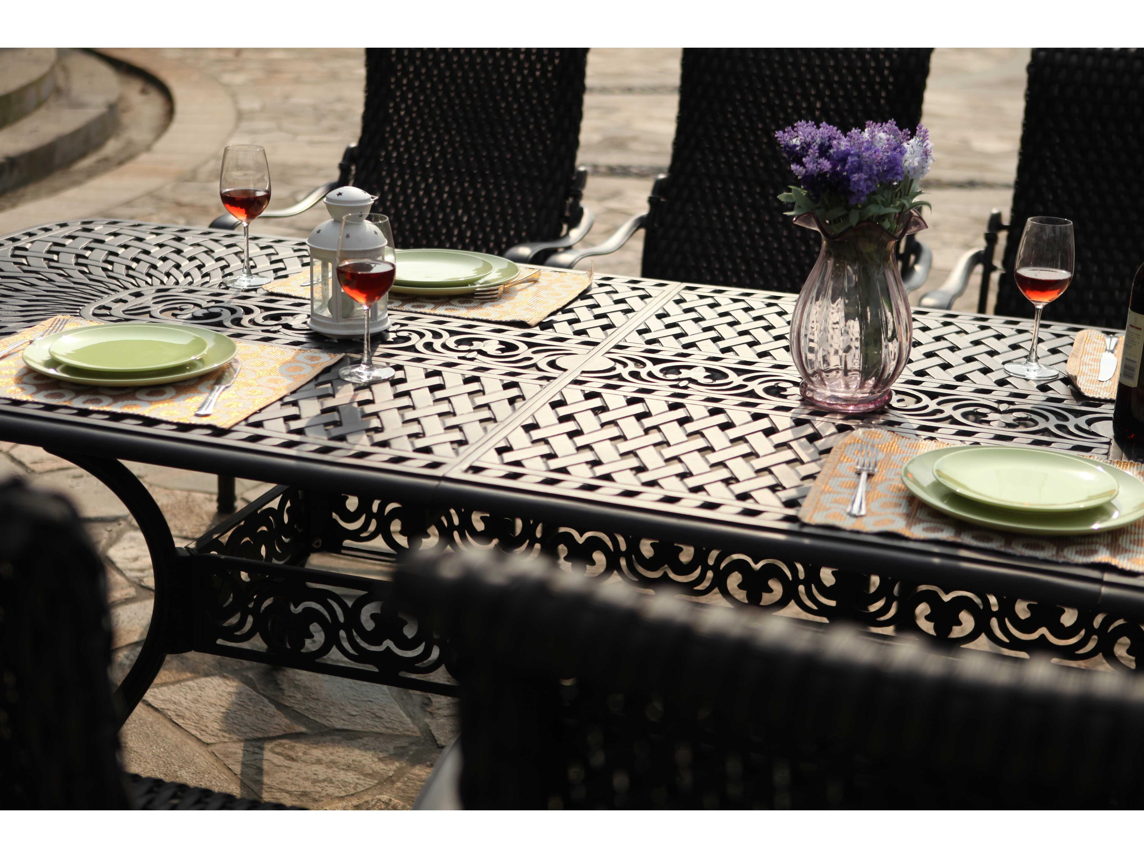 Darlee Outdoor Living Victoria Wicker Dining Set