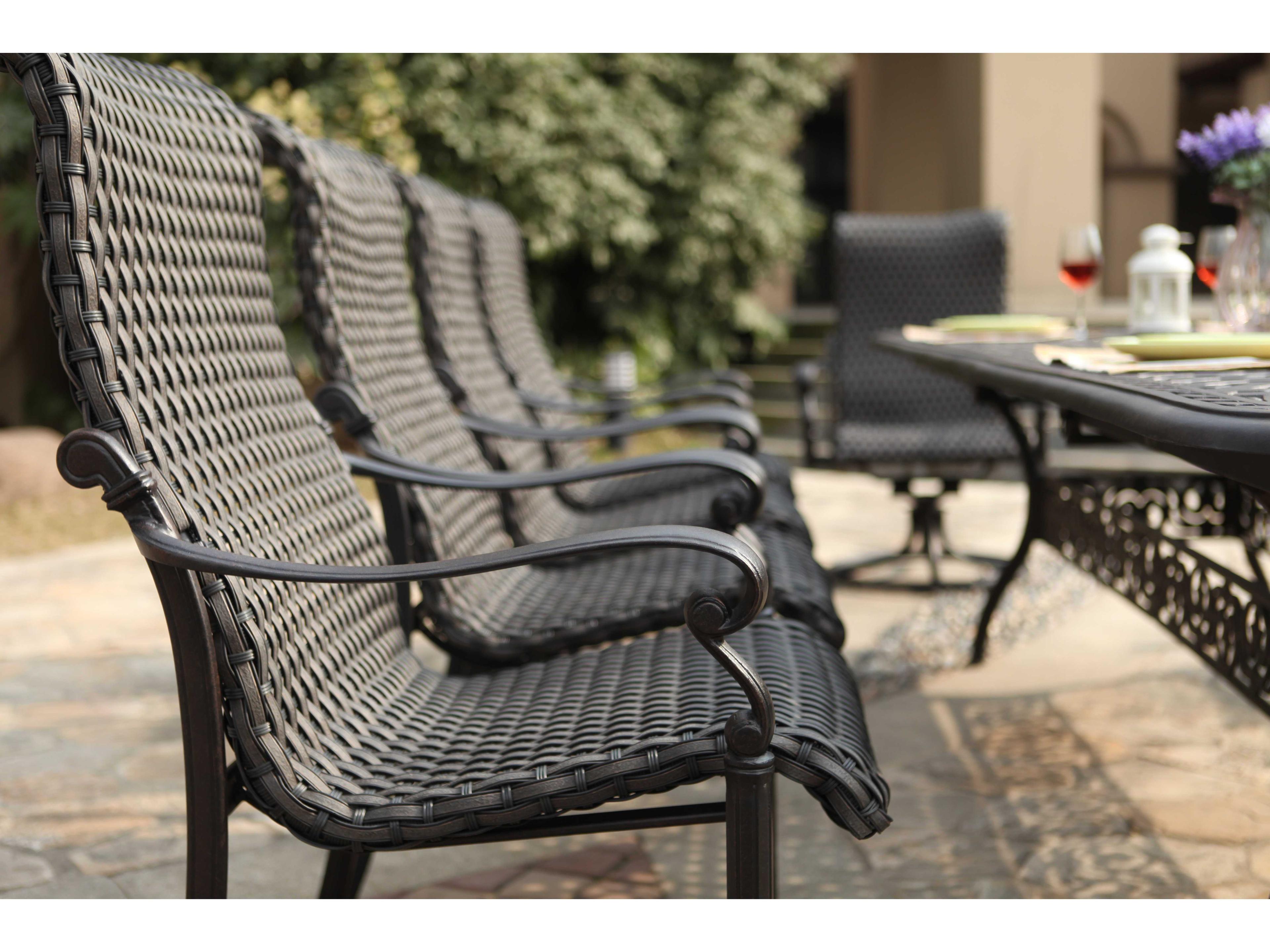 Darlee Outdoor Living Victoria Wicker Dining Set