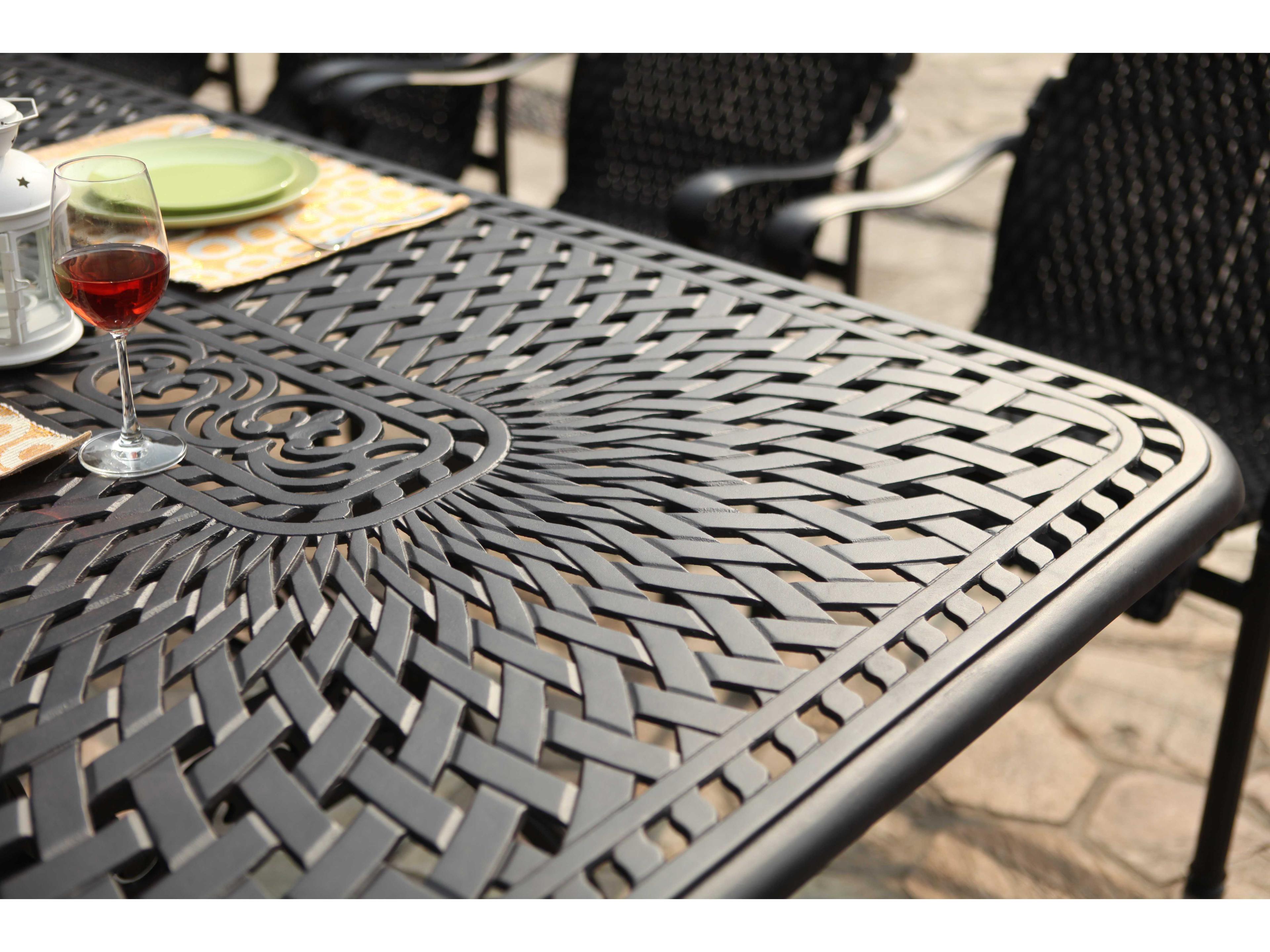 Darlee Outdoor Living Victoria Wicker Dining Set