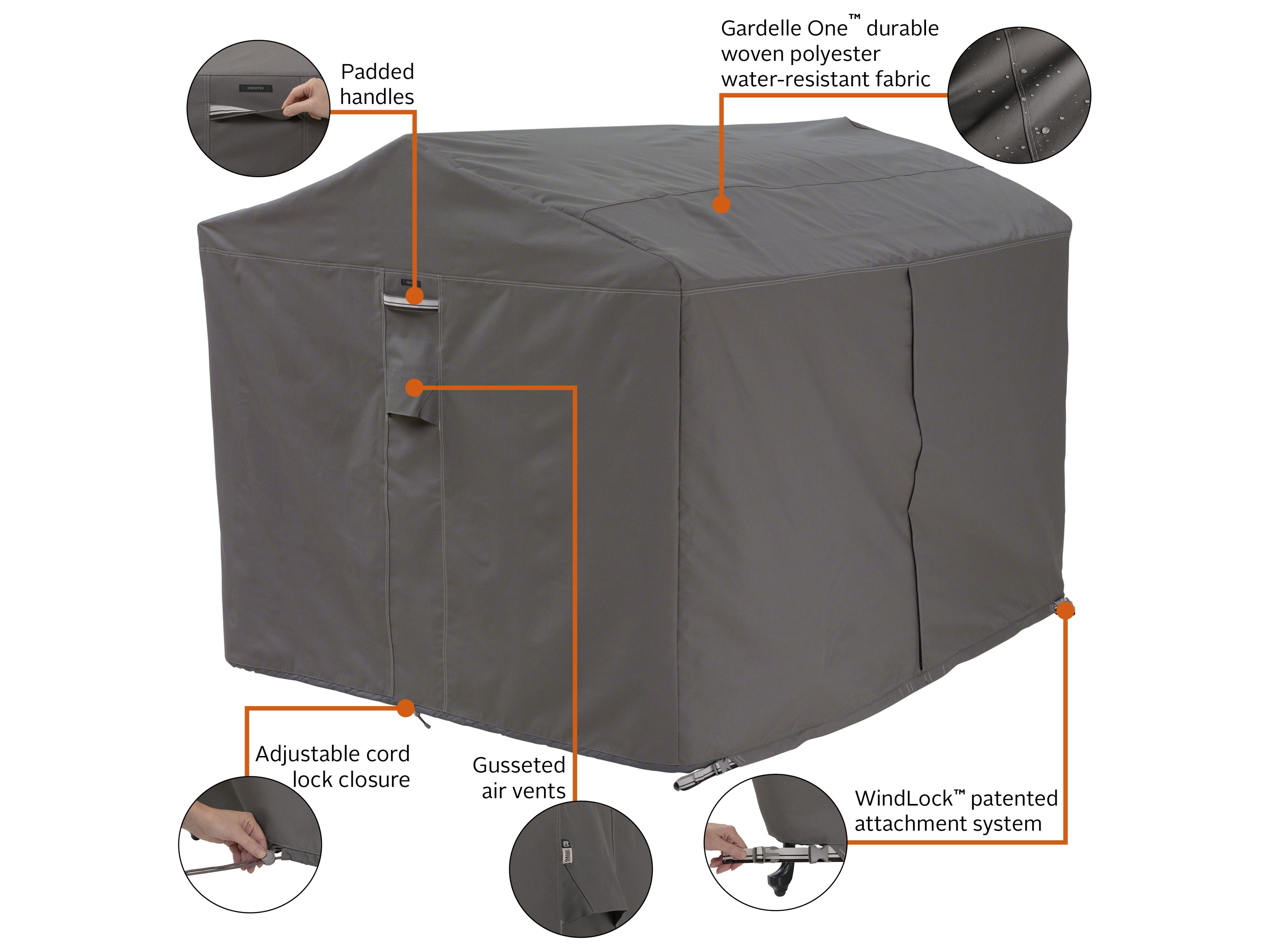 Duck Covers Ravenna Dark Taupe 78 Inch Canopy Swing Cover