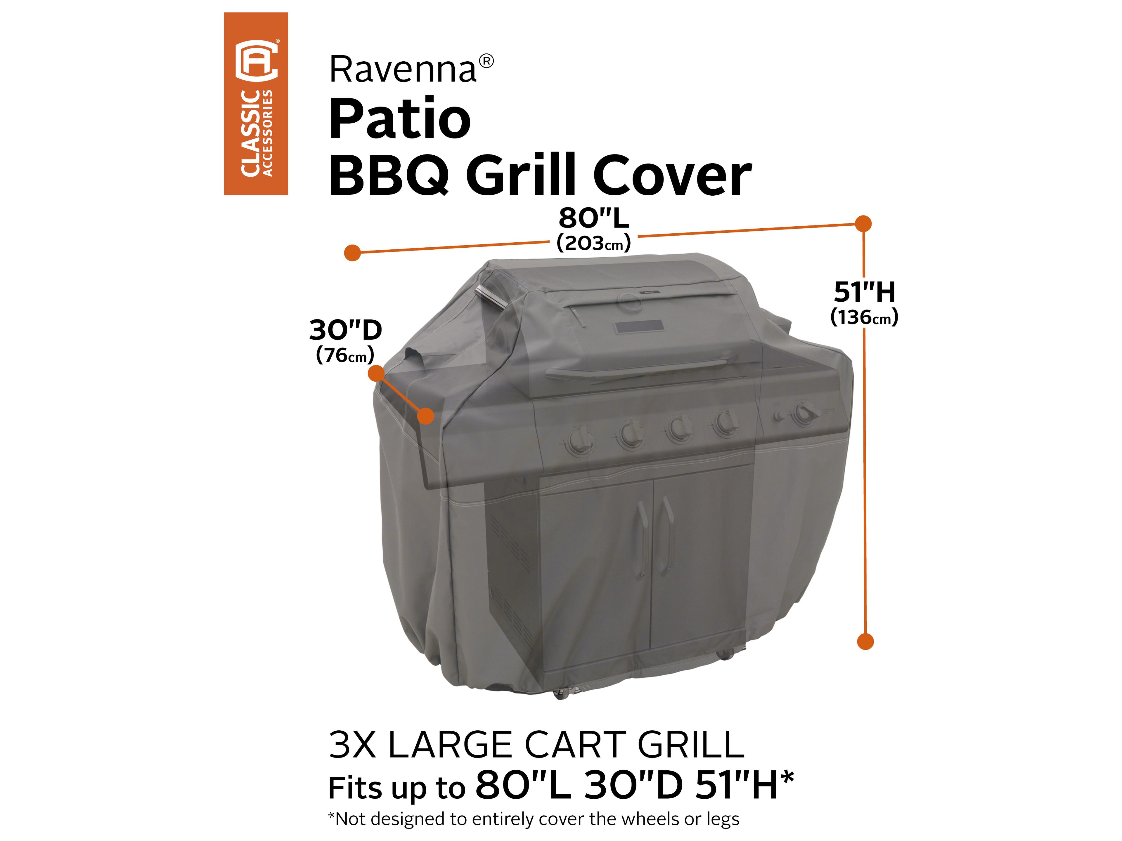 Duck Covers Ravenna Dark Taupe 82 Inch BBQ Grill Cover