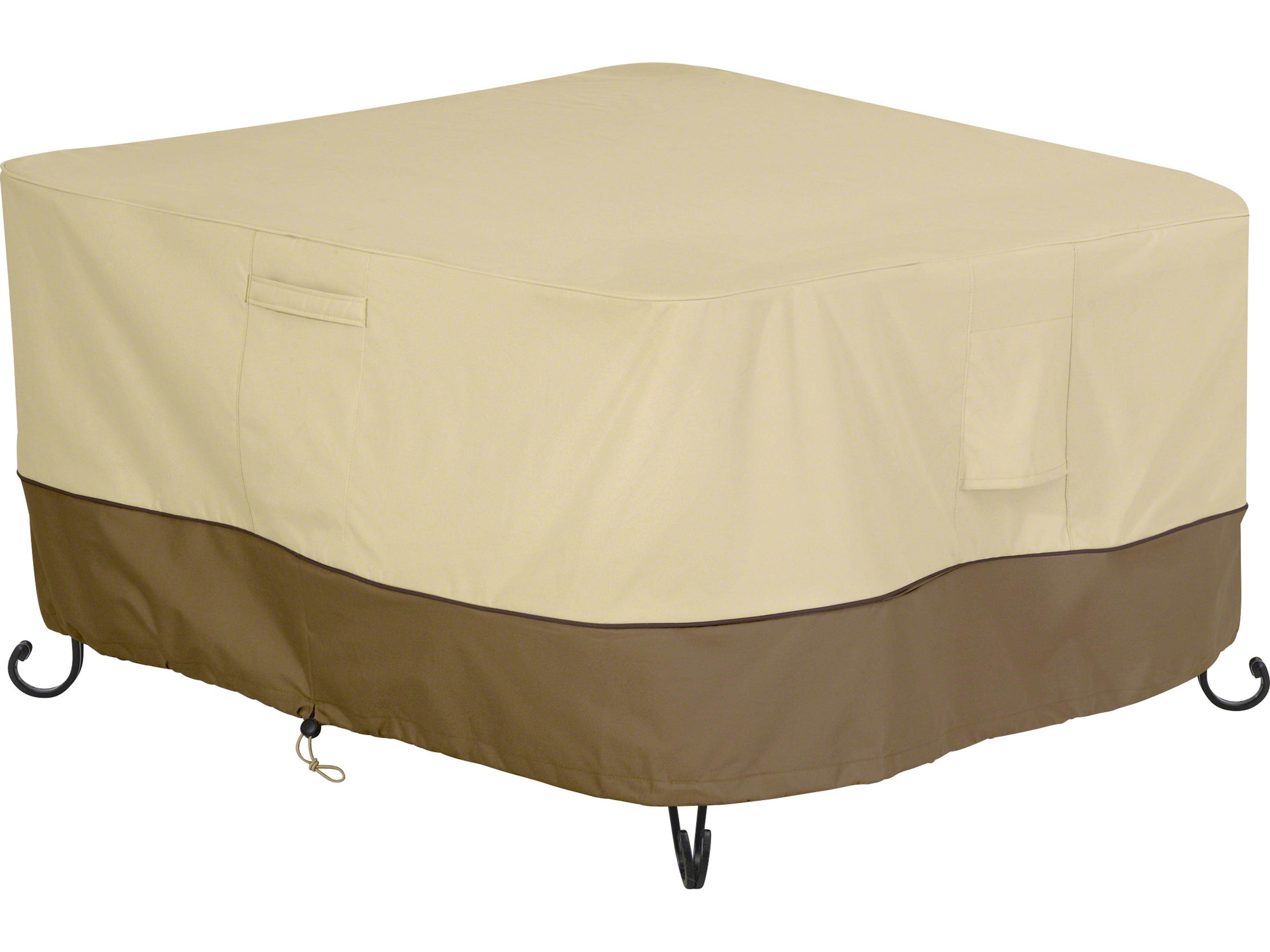 Veranda Pebble 42 Inch Square Fire Pit Table Cover