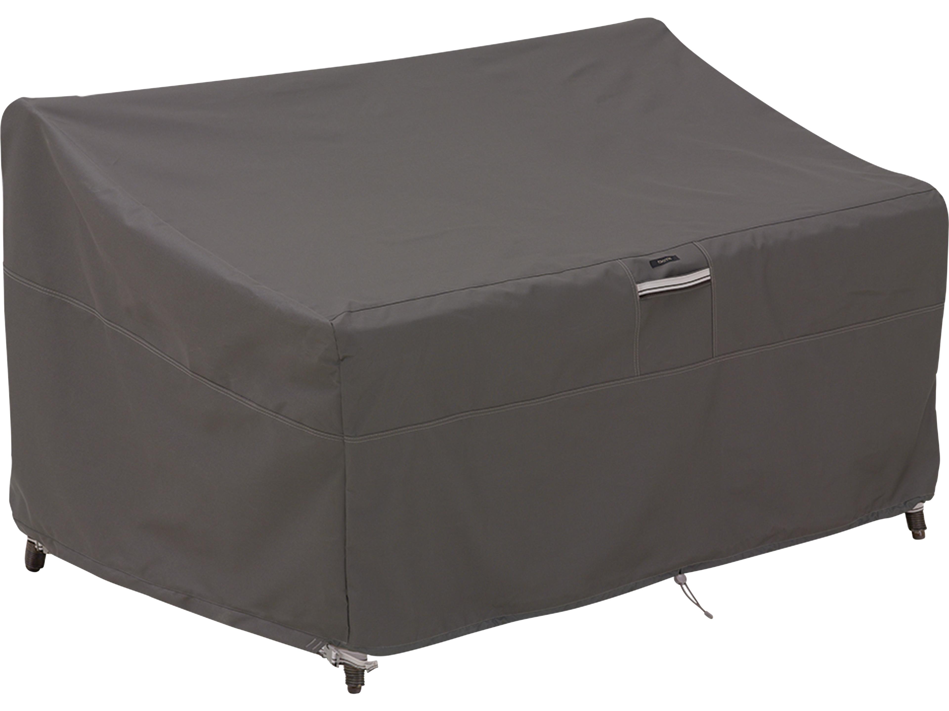 Ravenna Dark Taupe 78 Inch Medium Deep Loveseat Cover