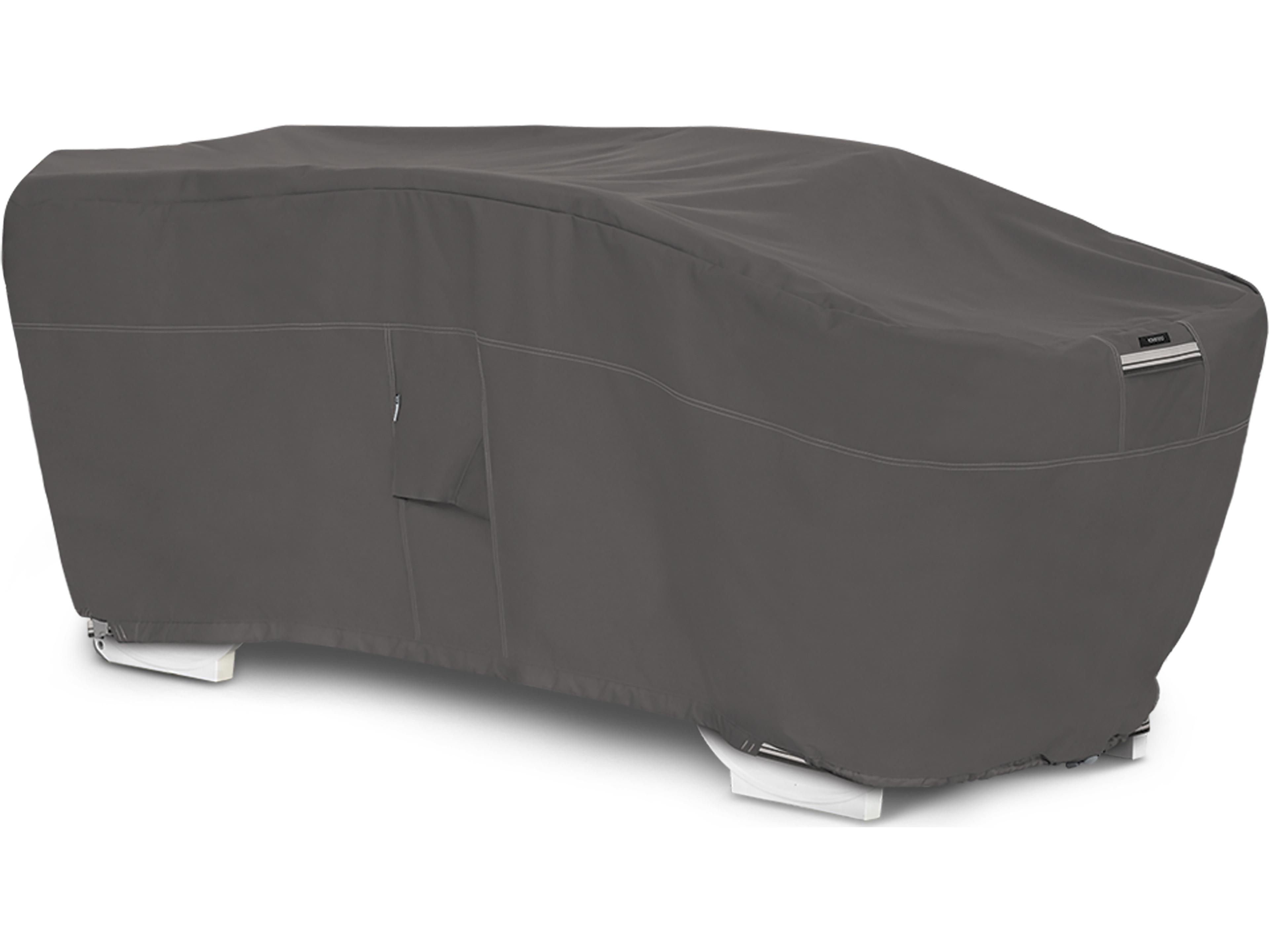 Ravenna Dark Taupe 77 Inch Stackable Chaise Cover