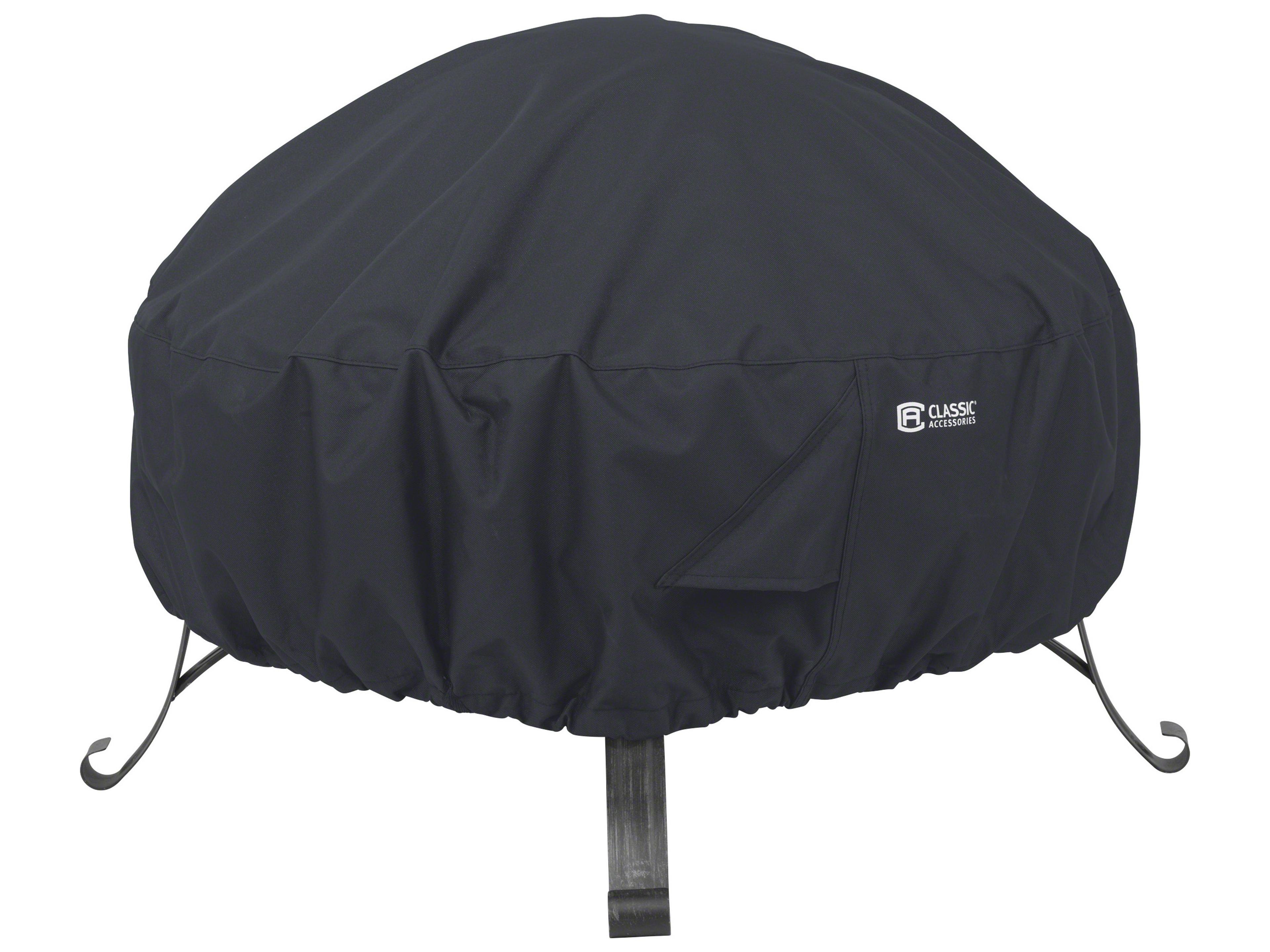 Classic Black 36 Inch Round Full Coverage Fire Pit Cover
