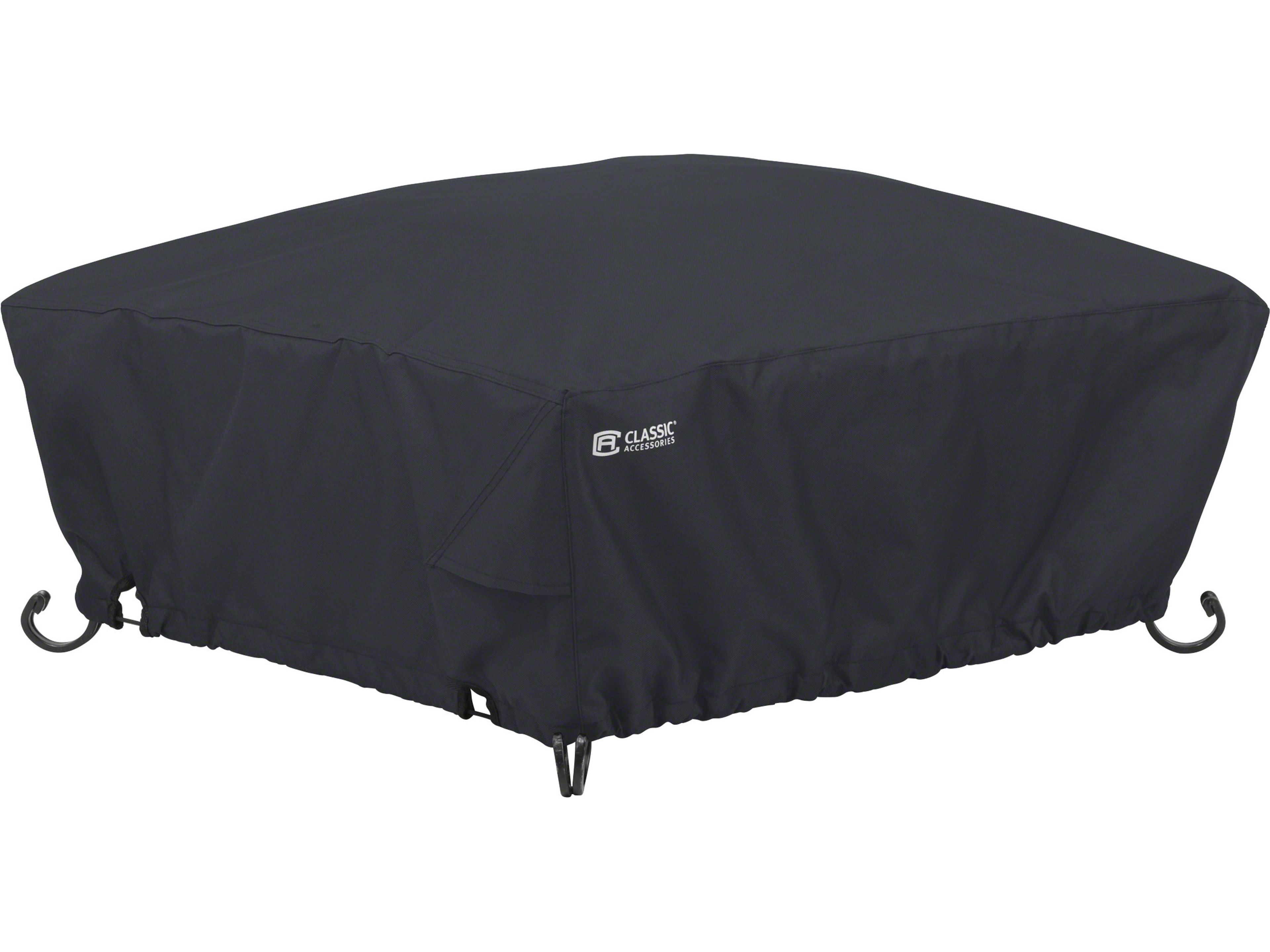 Classic Black 36 Inch Full Square Full Coverage Fire Pit Cover