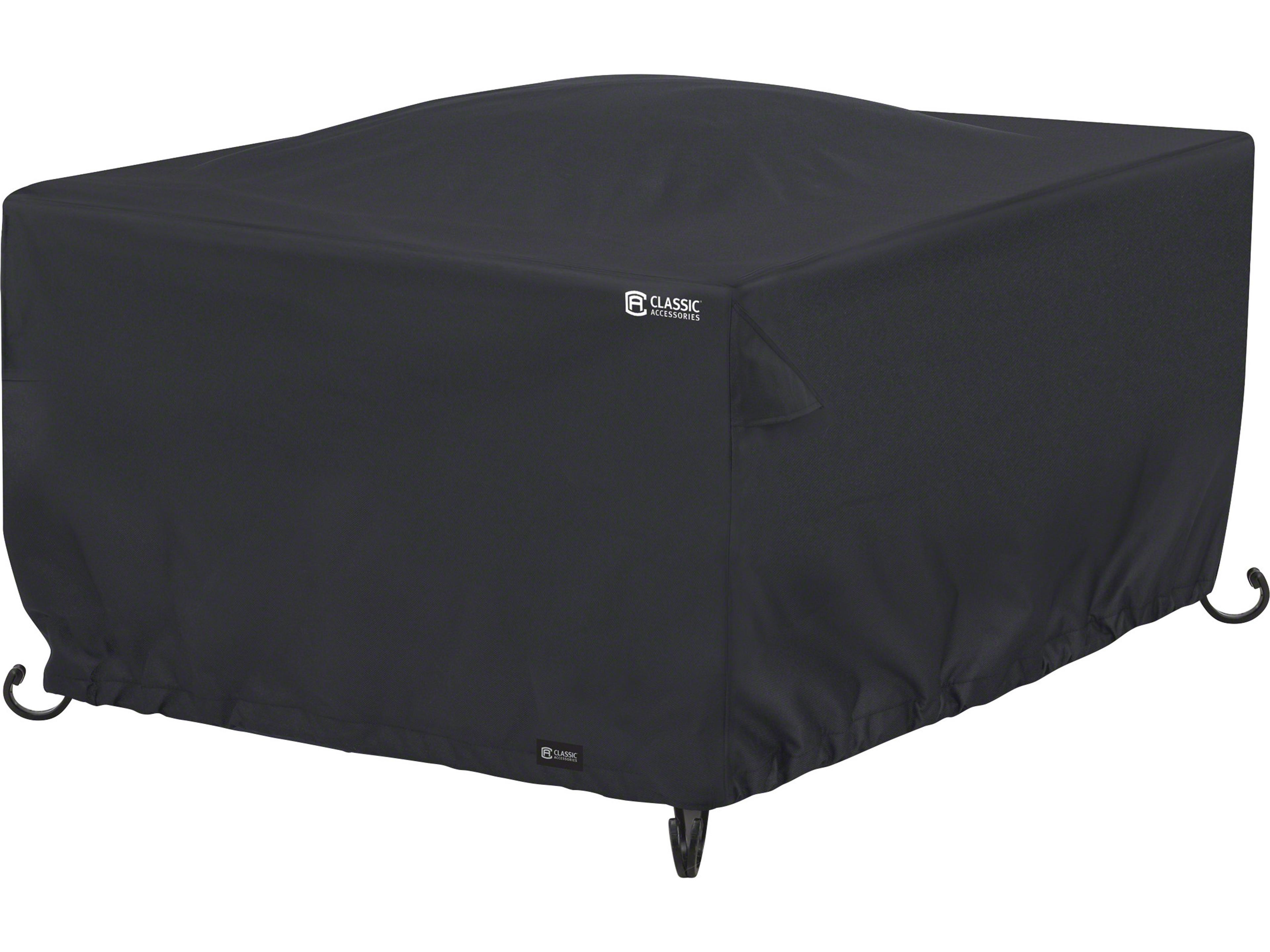 Classic Black 42 Inch Square Full Coverage Fire Pit Cover