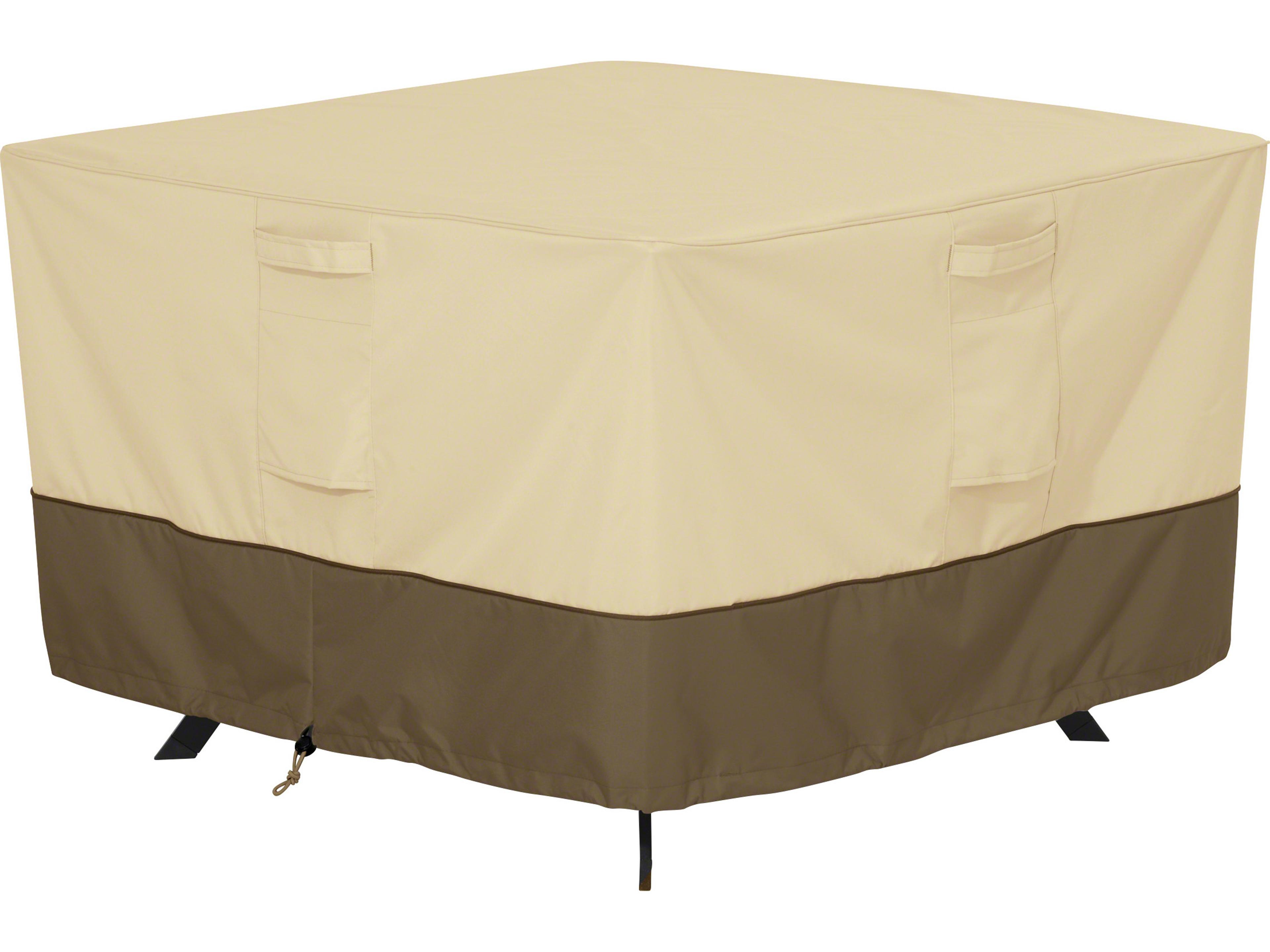 Veranda Pebble 60 Inch Large Square Patio Table Cover
