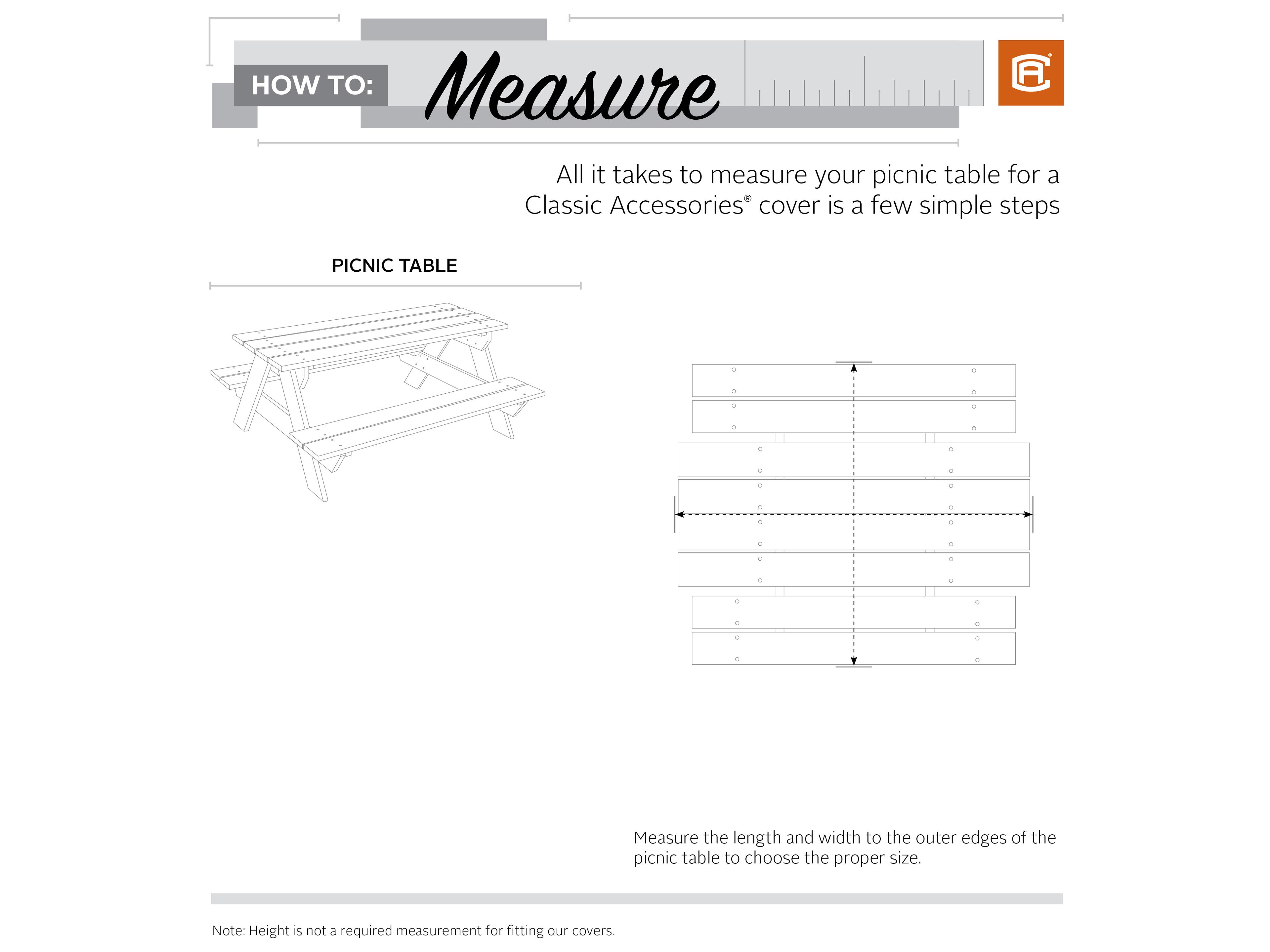 Duck Covers Veranda Pebble 74 Inch Medium Picnic Table Cover