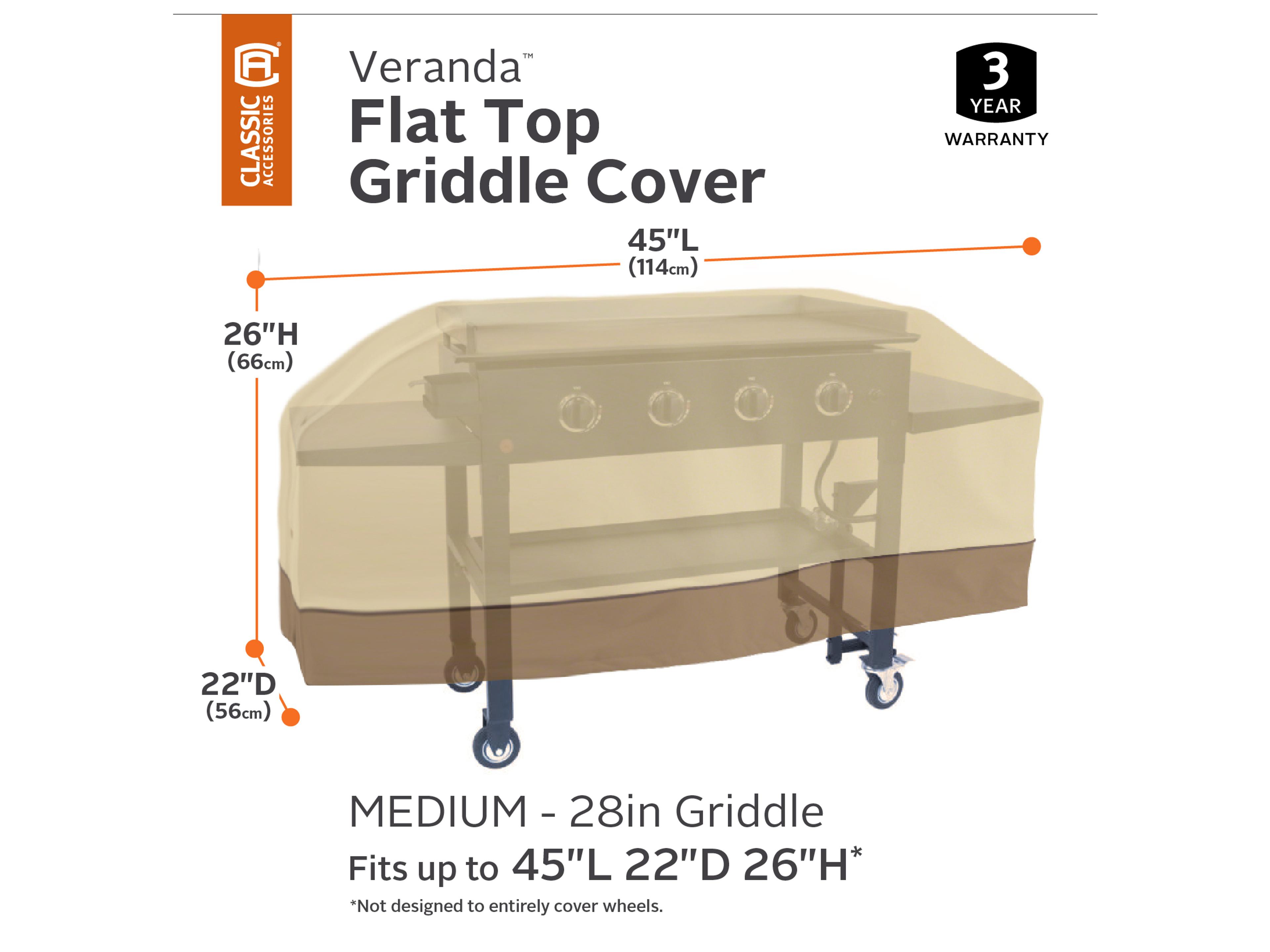 Duck Covers Veranda Pebble 45 Inch Flat Top Griddle Cover