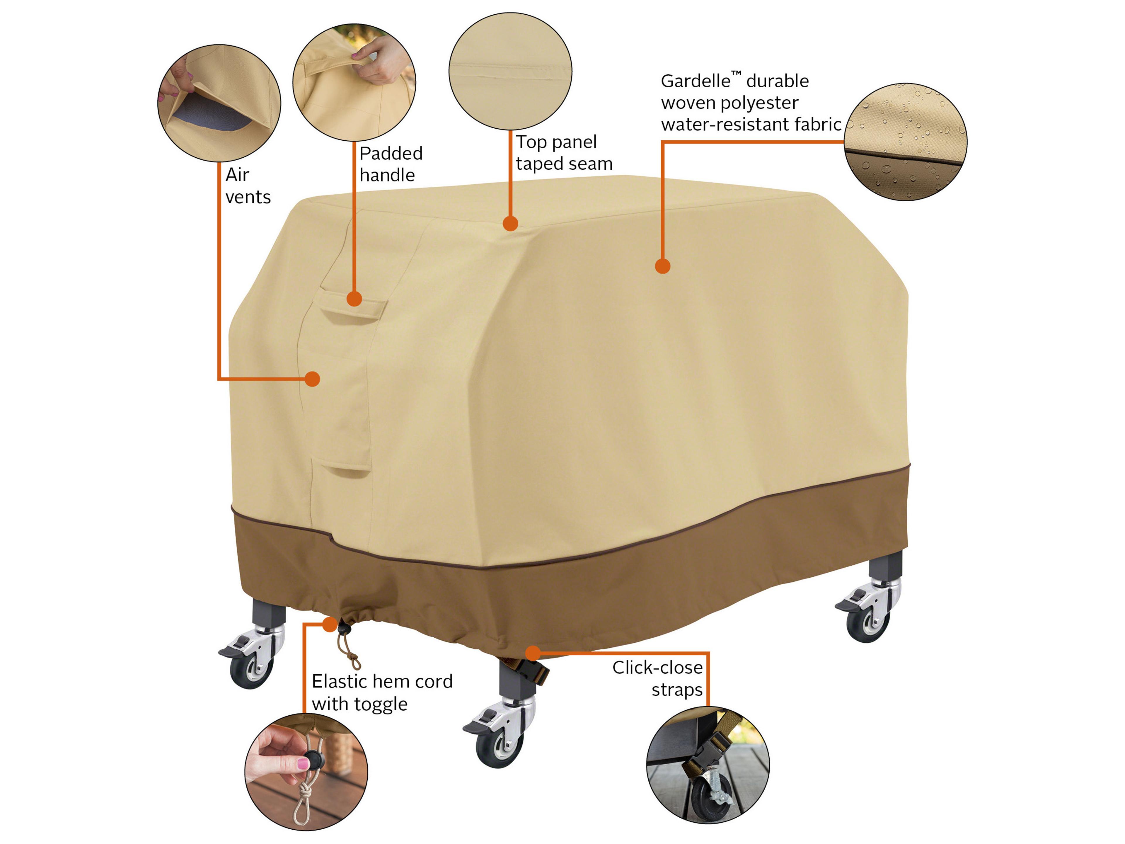 Duck Covers Veranda Pebble 45 Inch Flat Top Griddle Cover