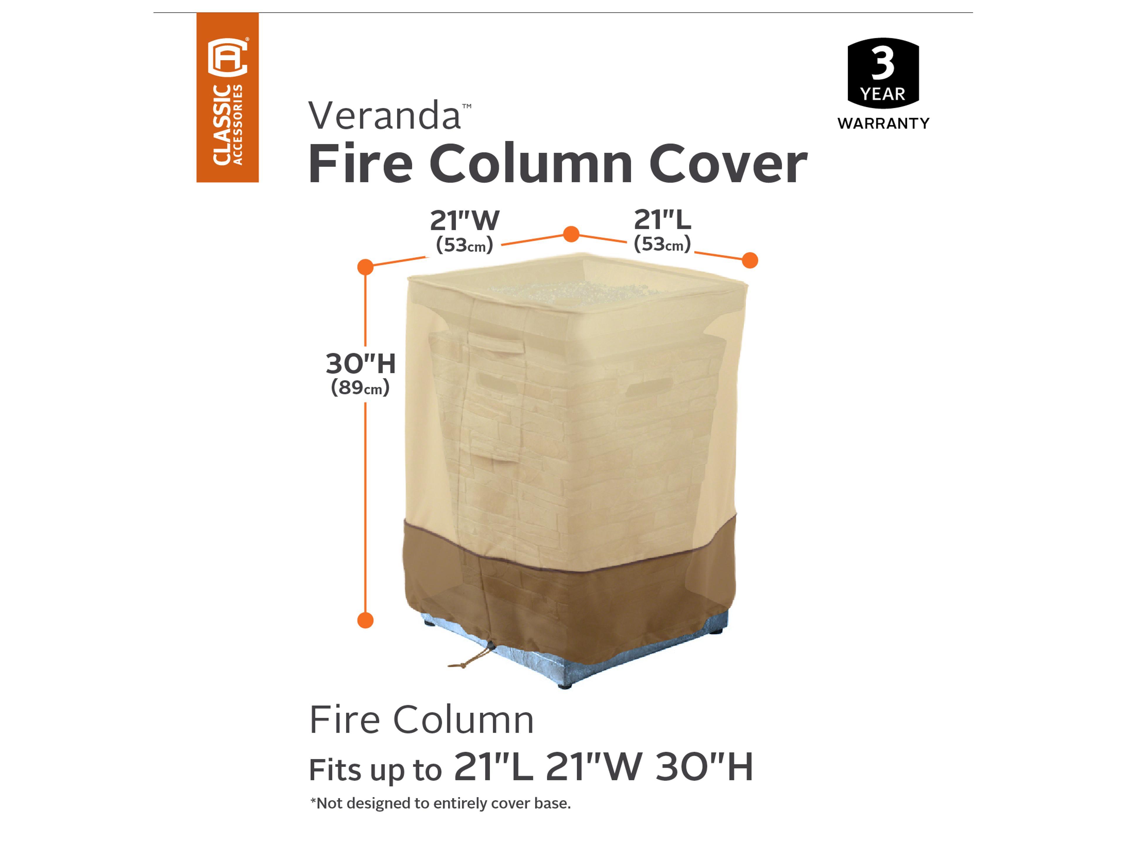 Duck Covers Veranda Pebble 21 Inch Fore Column Cover