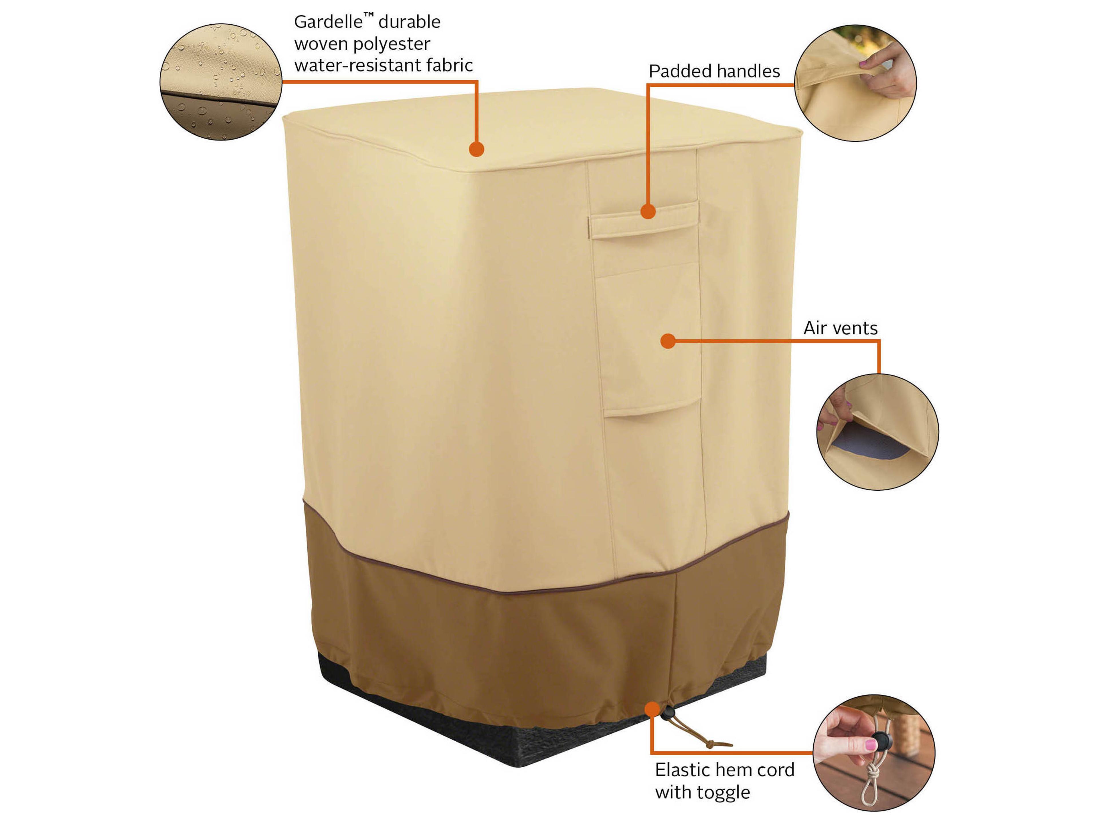 Duck Covers Veranda Pebble 21 Inch Fore Column Cover