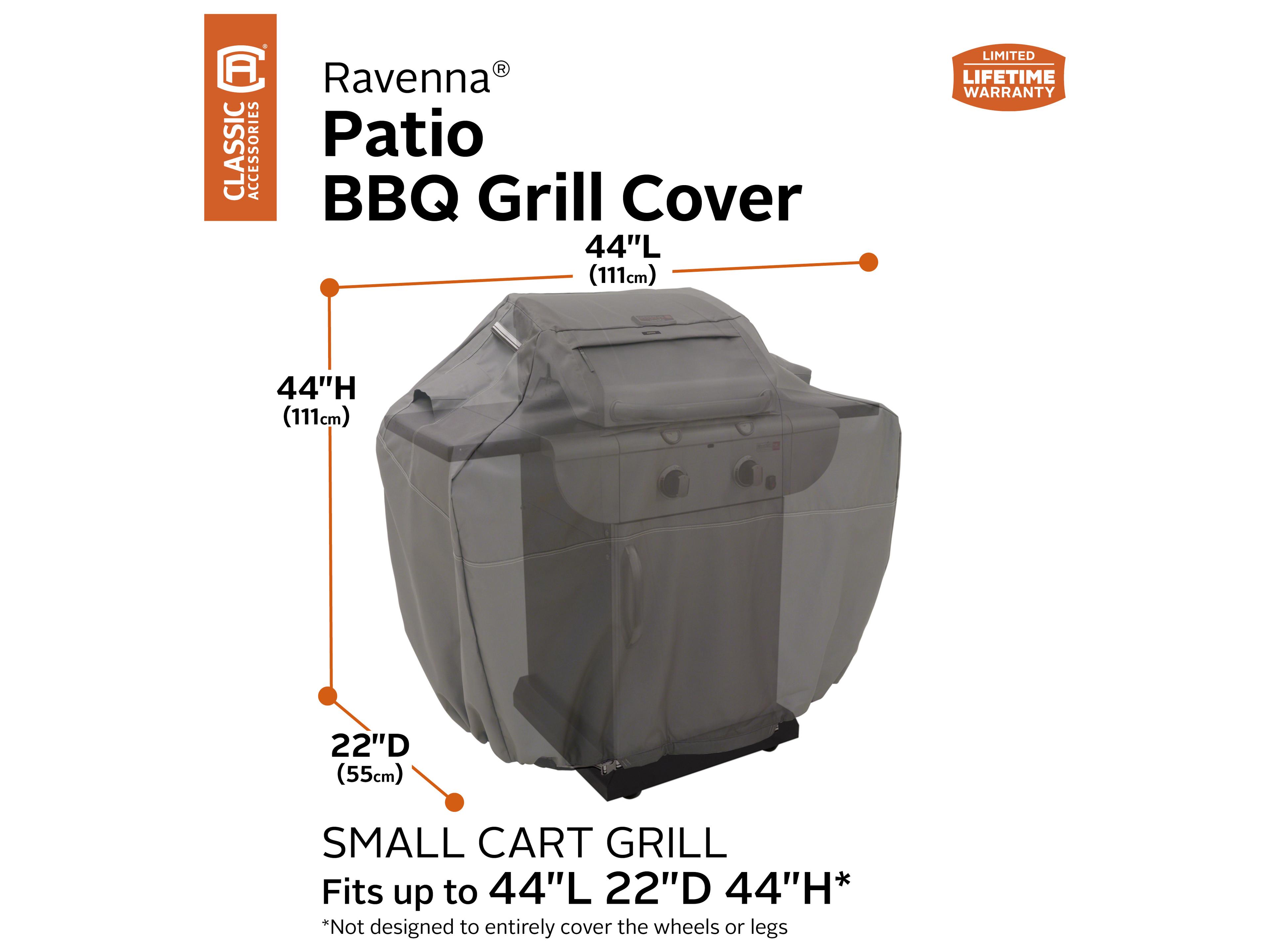 Duck Covers Ravenna Dark Taupe 44 Inch Cart BBQ Grill Cover