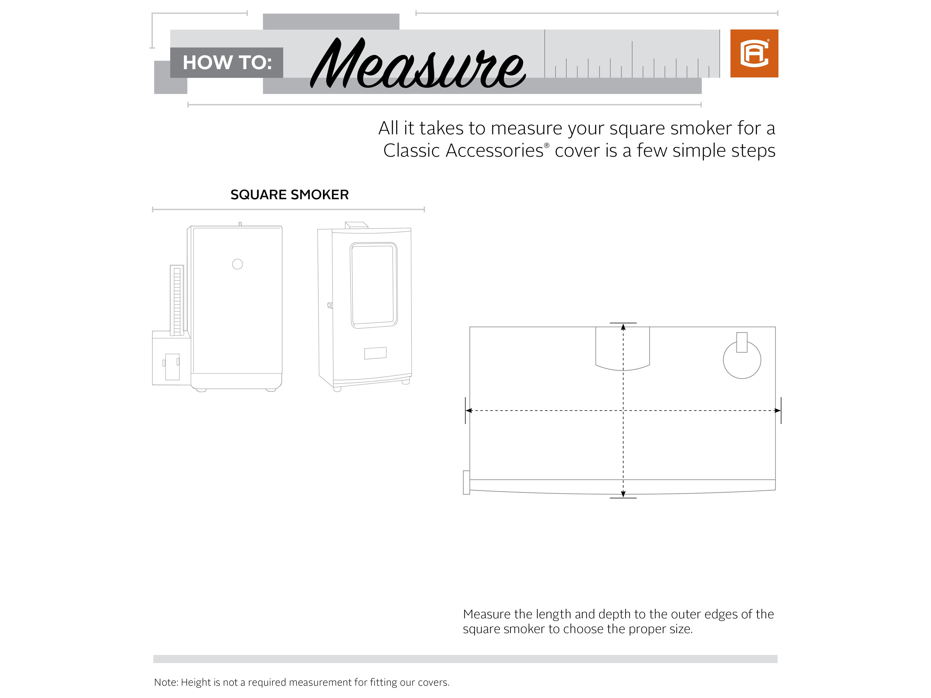 Duck Covers Ravenna Dark Taupe 26 Inch Square Smoker Grill Cover