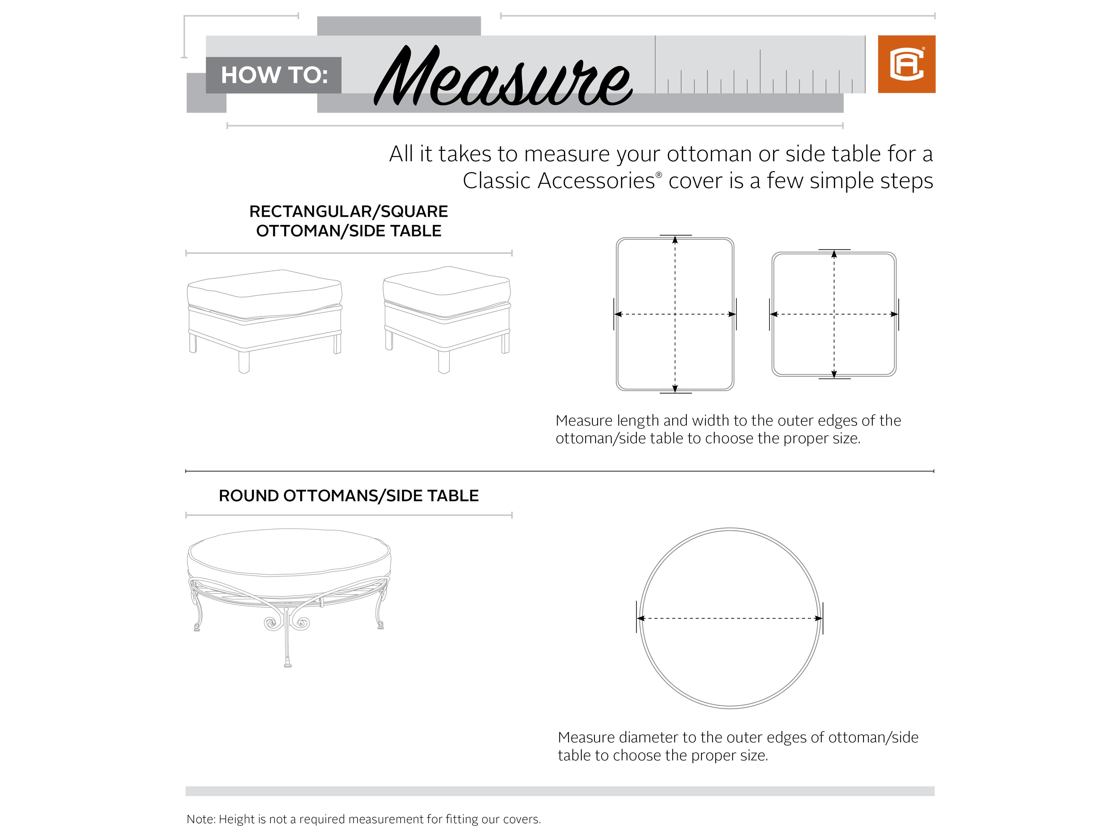 Duck Covers Ravenna Dark Taupe 26 Inch Ottoman Round Table Cover