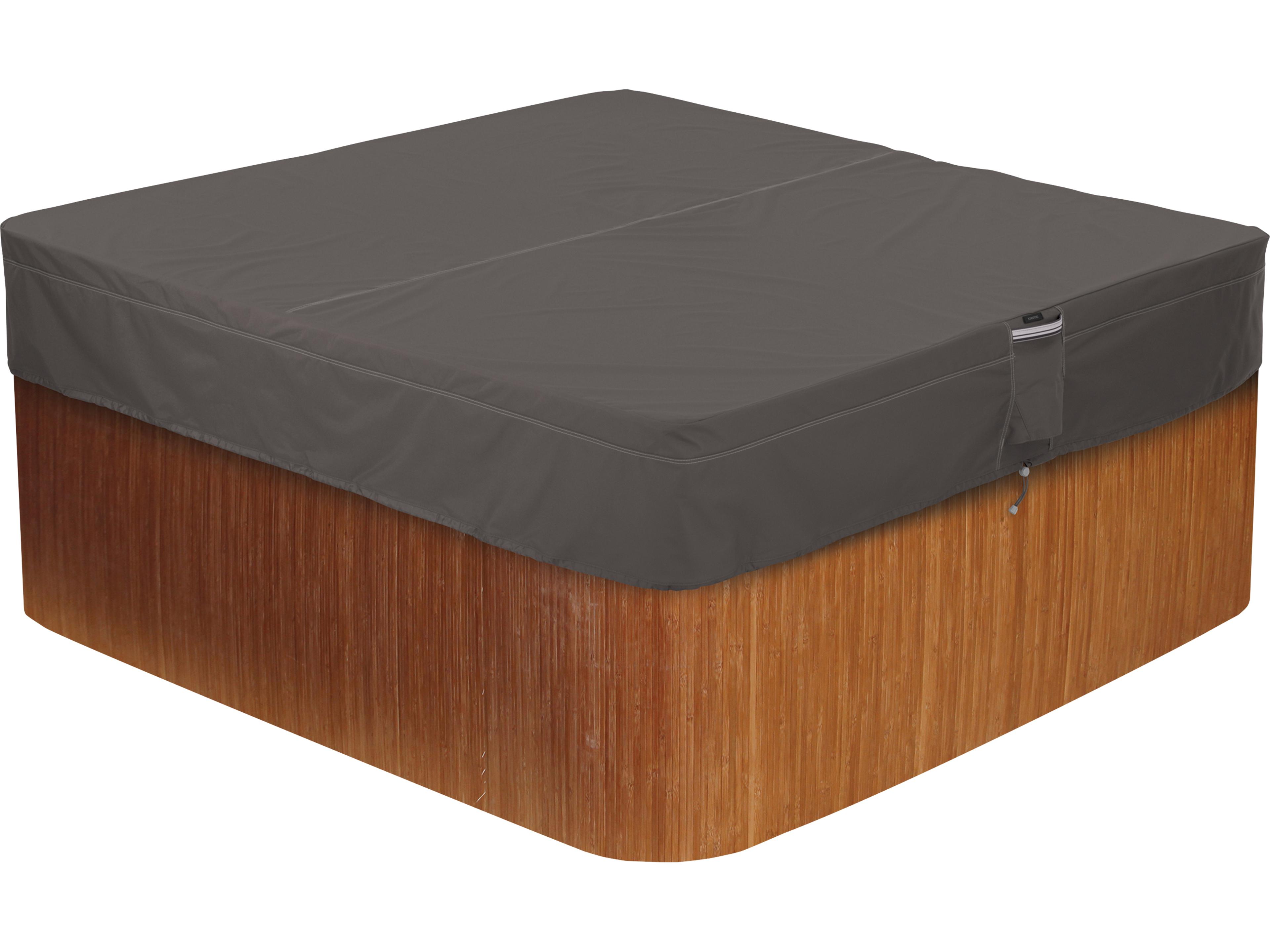 Ravenna Dark Taupe 96 Inch Square Hot Tub Cover