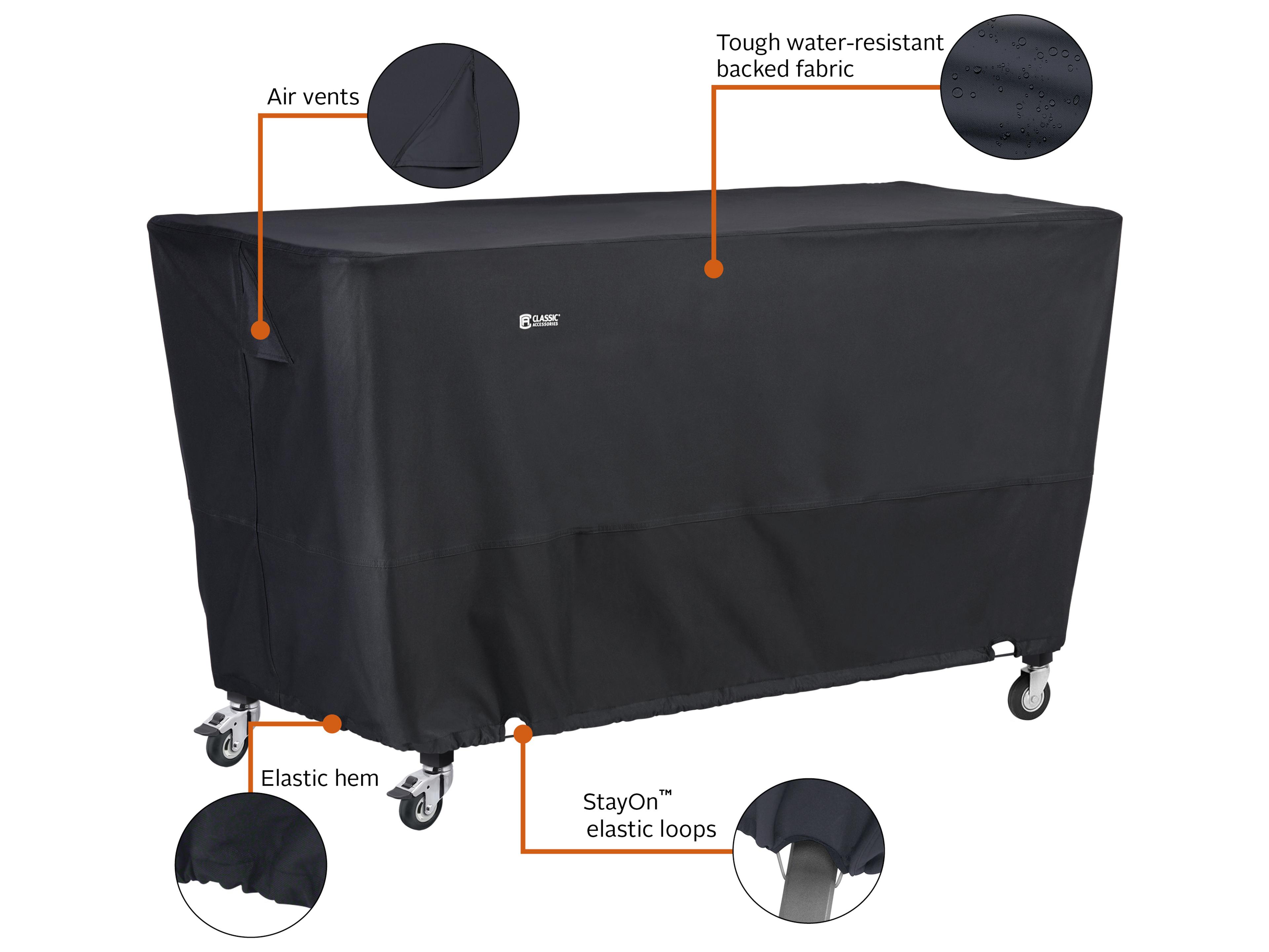 Duck Covers Classic Black 65 Inch Flat Top Griddle Cover