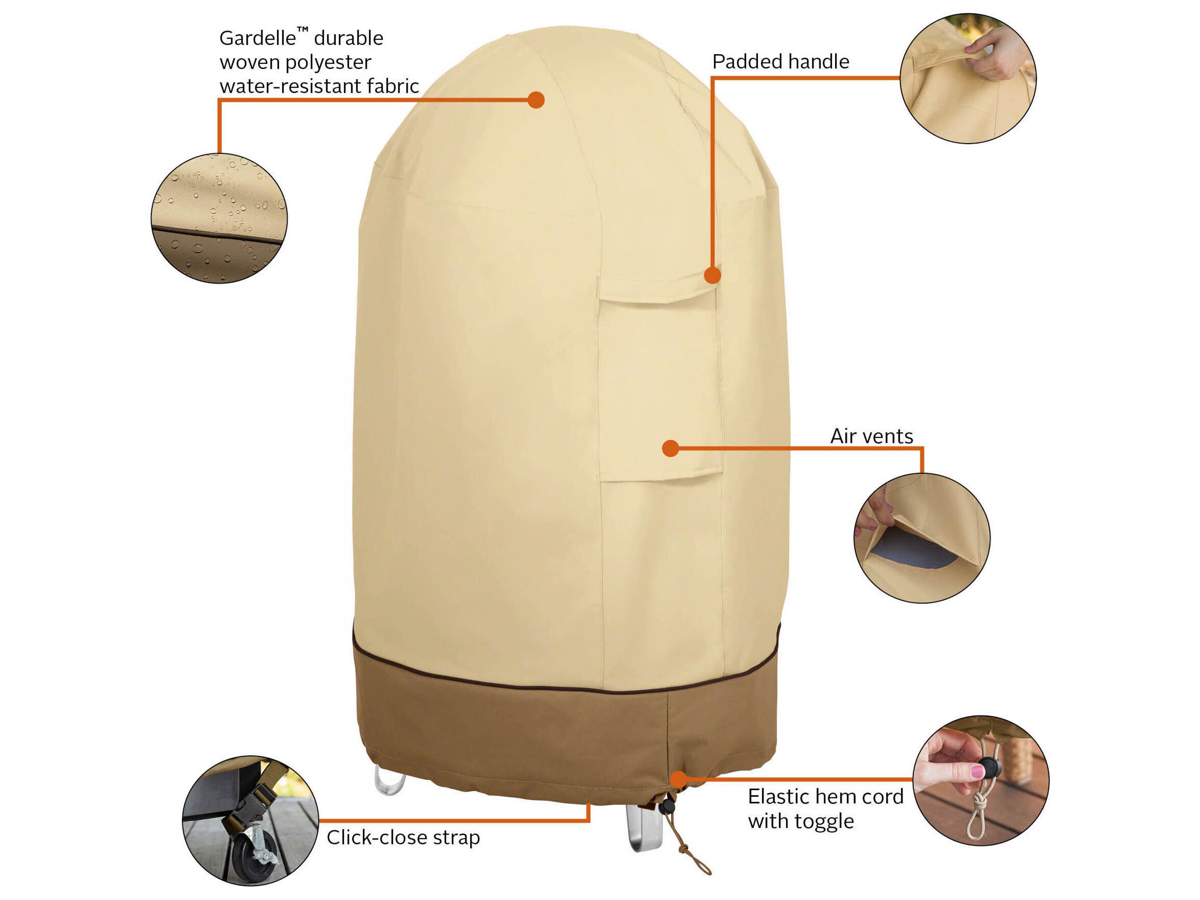 Duck Covers Veranda Pebble 24.2 Inch Bistro Grill Cover