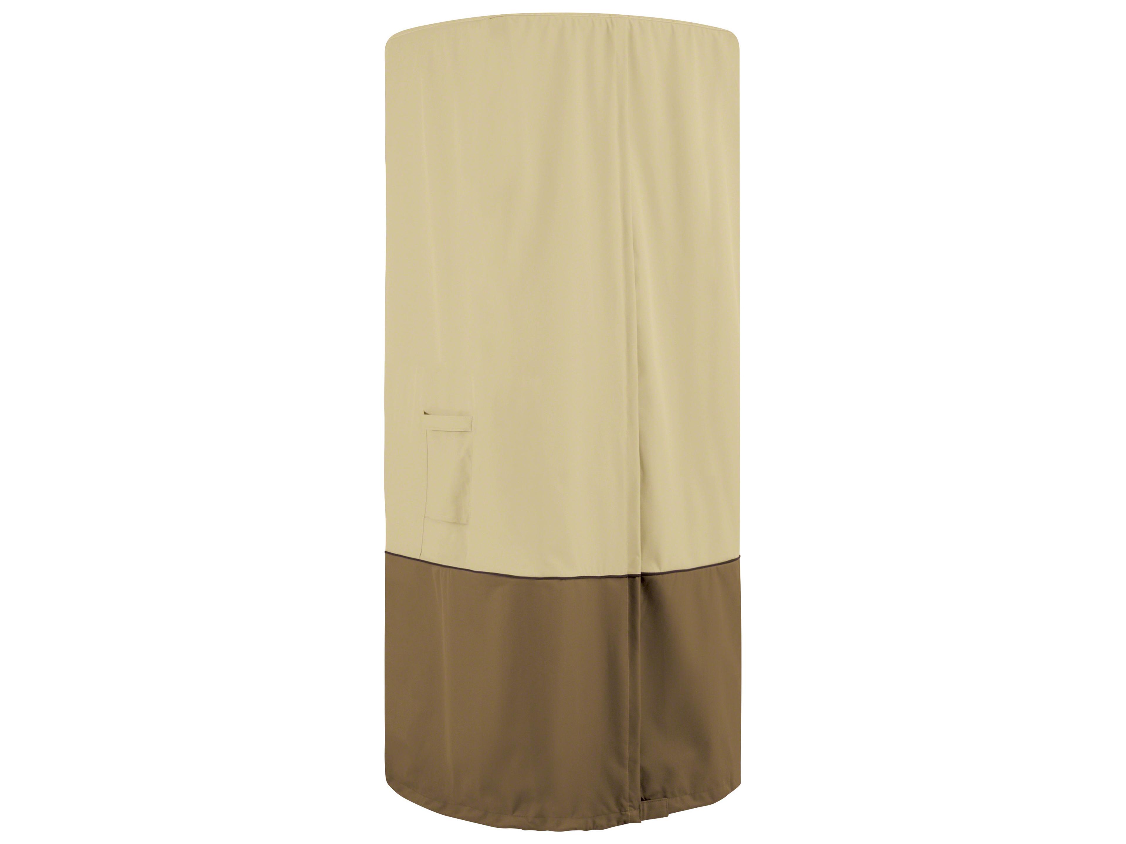 Veranda Pebble 36 Inch Round Standup Patio Heather with Table Cover