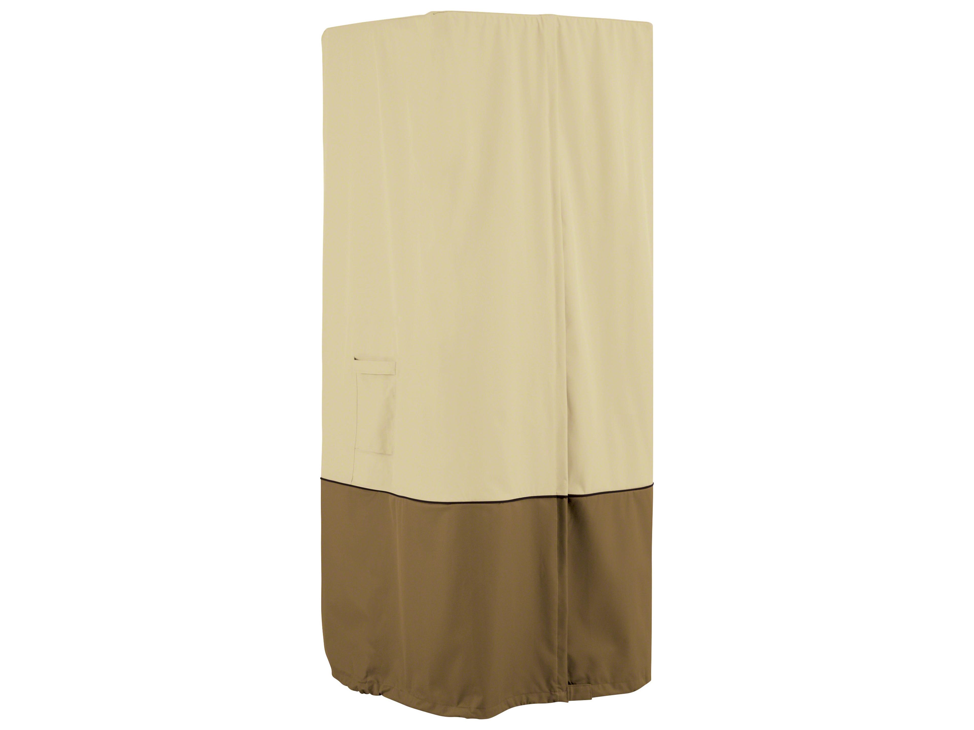 Veranda Pebble 36 Inch Square Standup Patio Heather with Table Cover